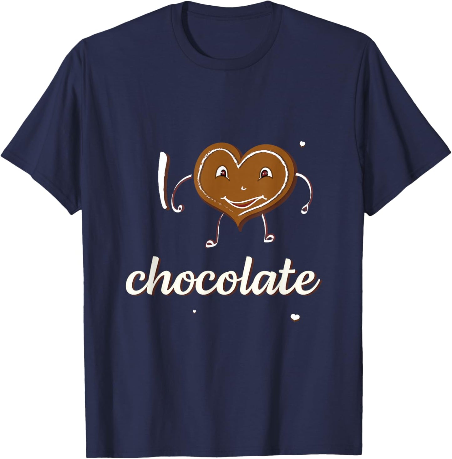 Cute I love chocolate gift T-Shirt - T-Shirt | Navy