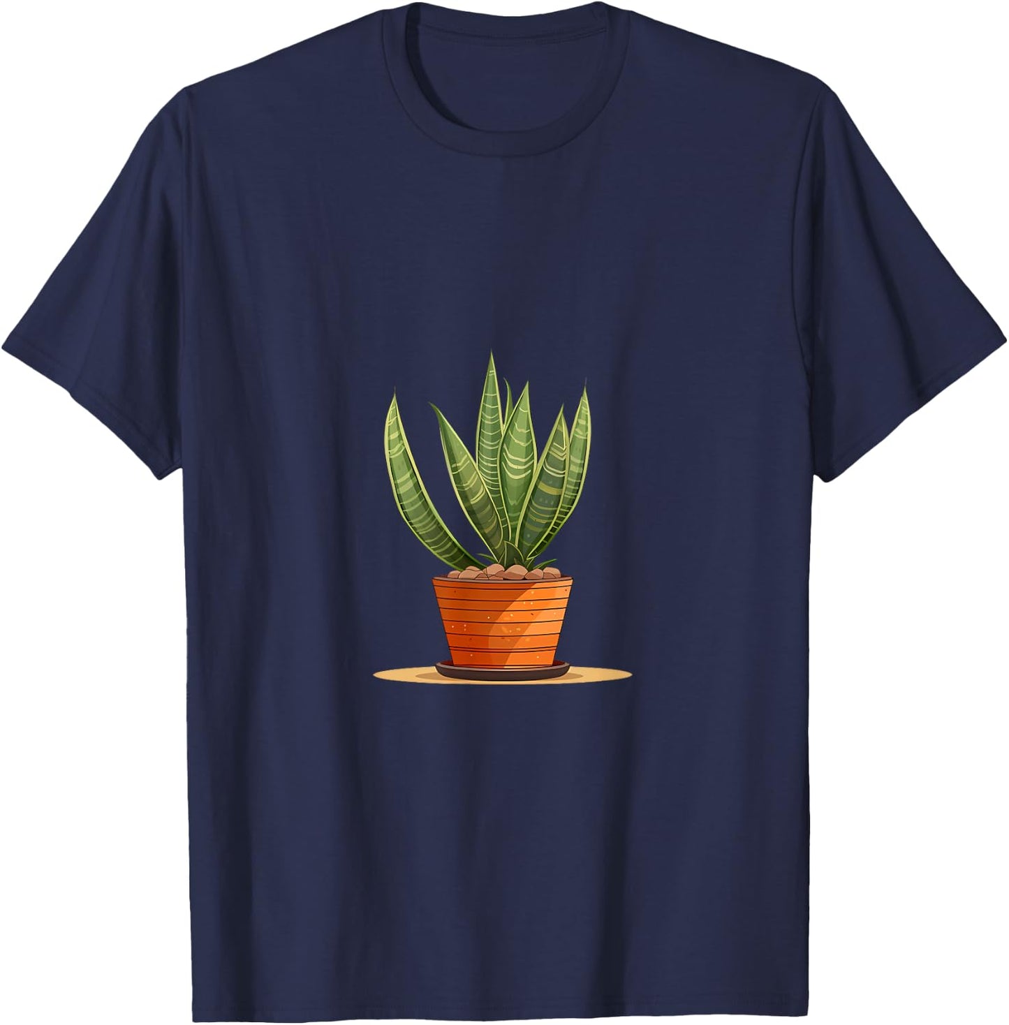 Sansevieria Plant Houseplant T-Shirt - T-Shirt | Navy