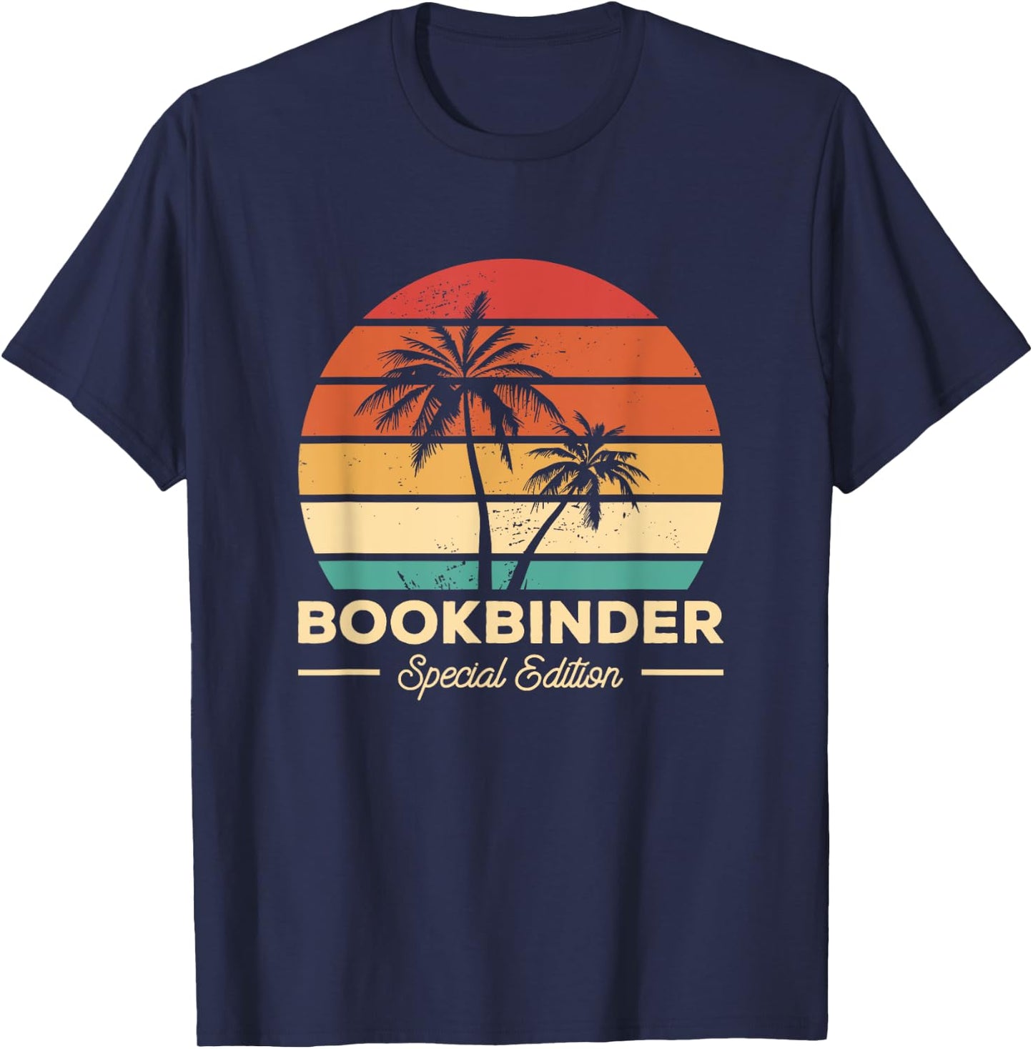Vintage Bookbinder Bookbinding T-Shirt - T-Shirt | Navy
