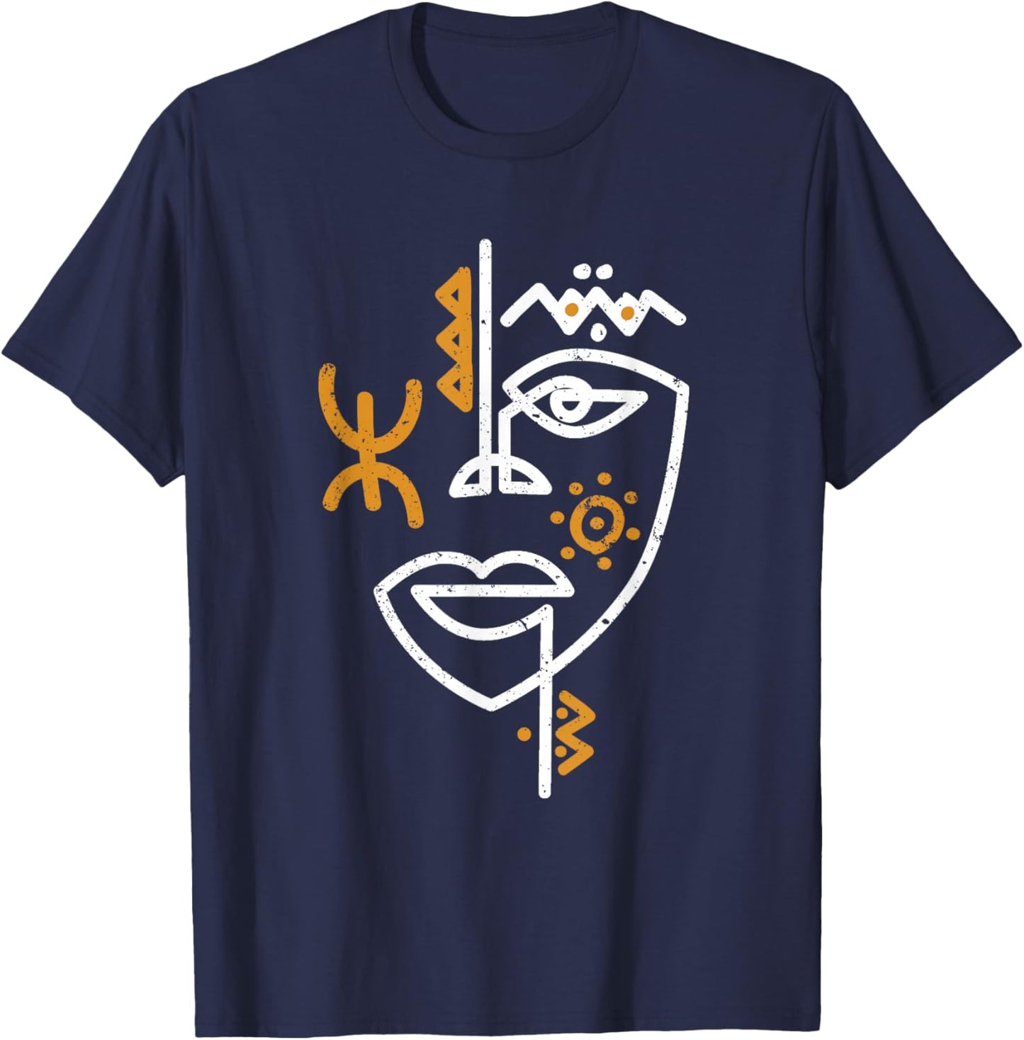 Tifinagh Alphabet Berber Amazigh Tattoo T-Shirt - T-Shirt | Navy