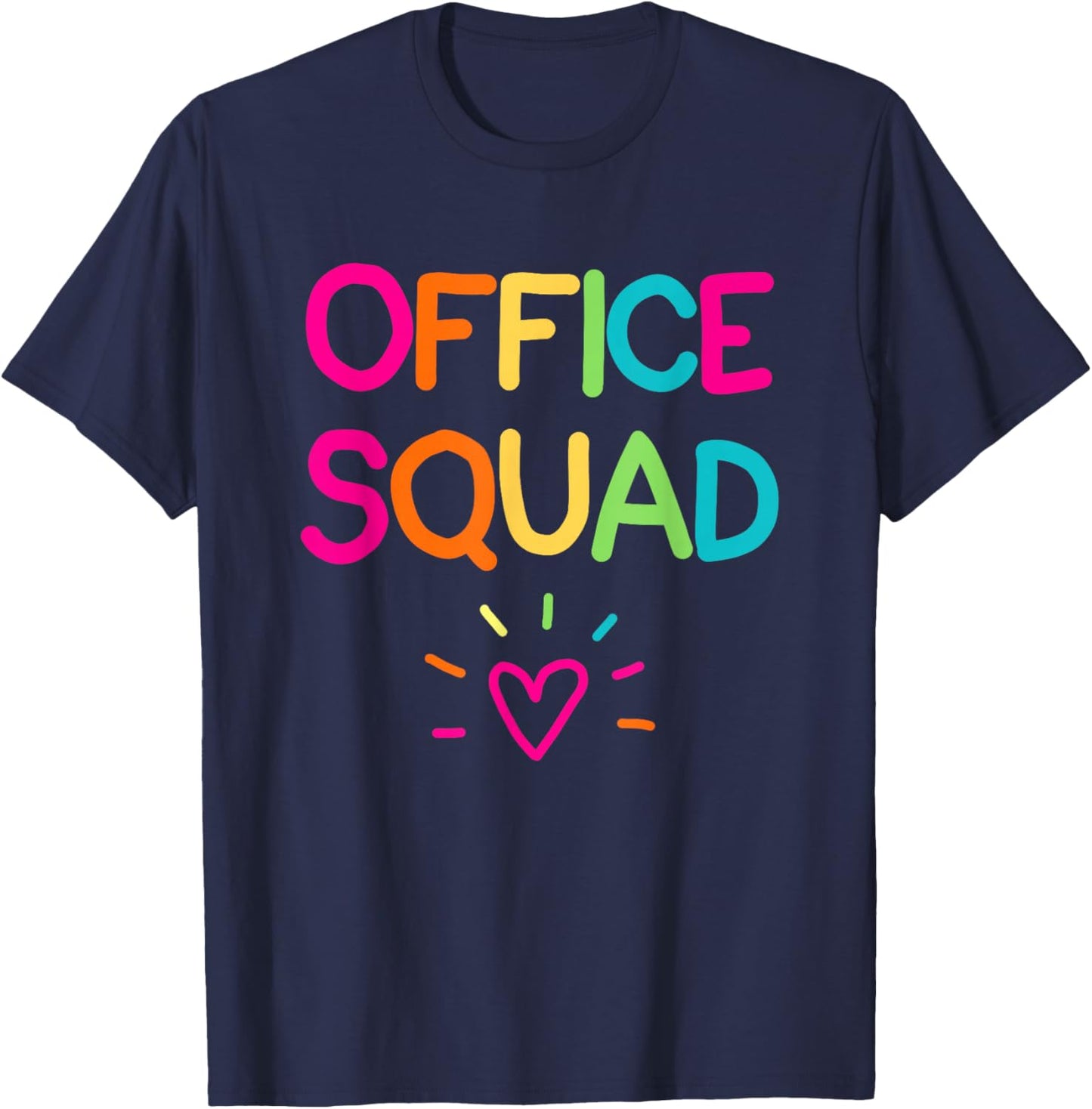 Office Squad Administrative Assistant School Secretary T-Shirt - T-Shirt | Navy