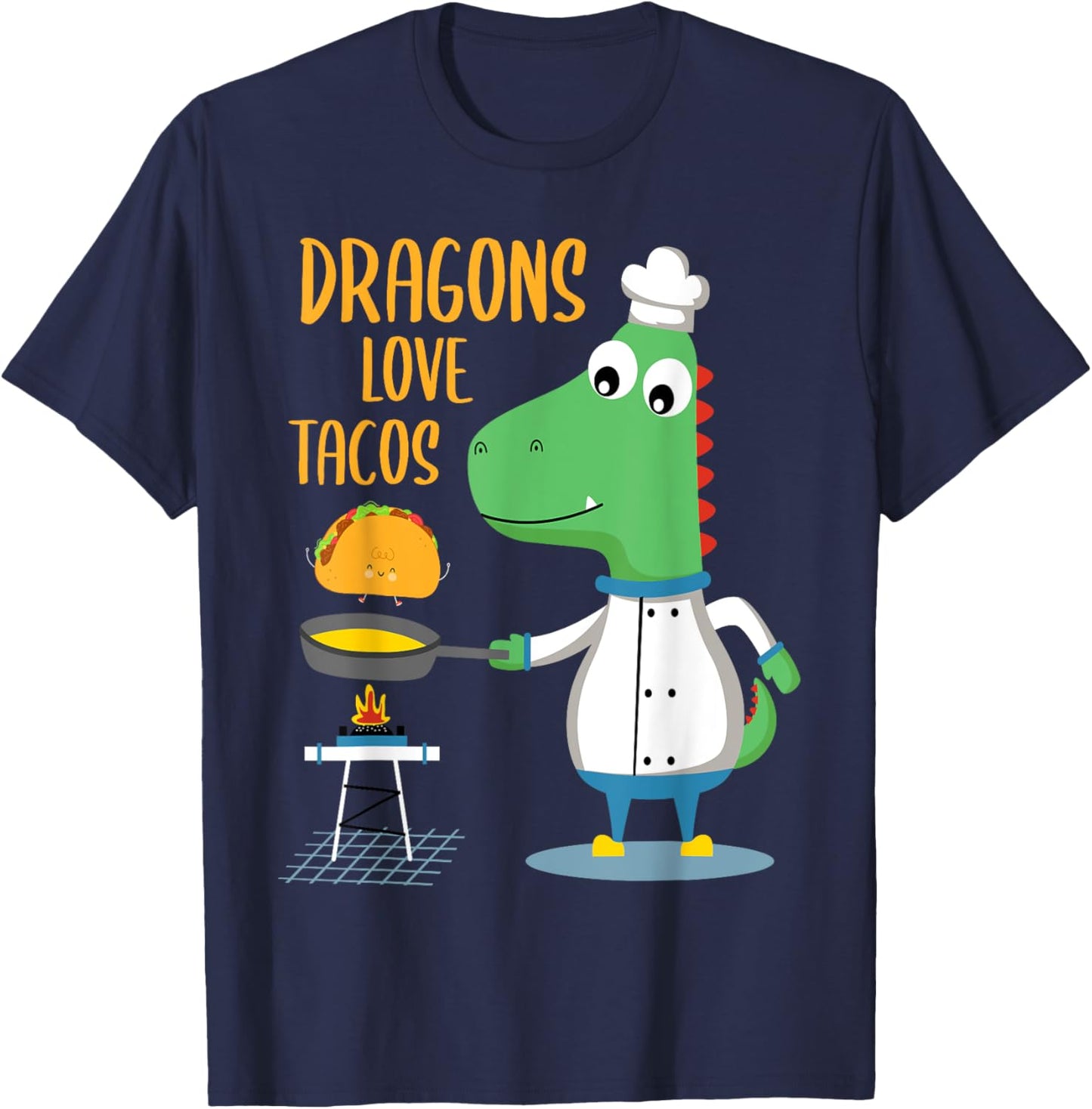 Dragons Love Tacos T-Shirt - T-Shirt | Navy