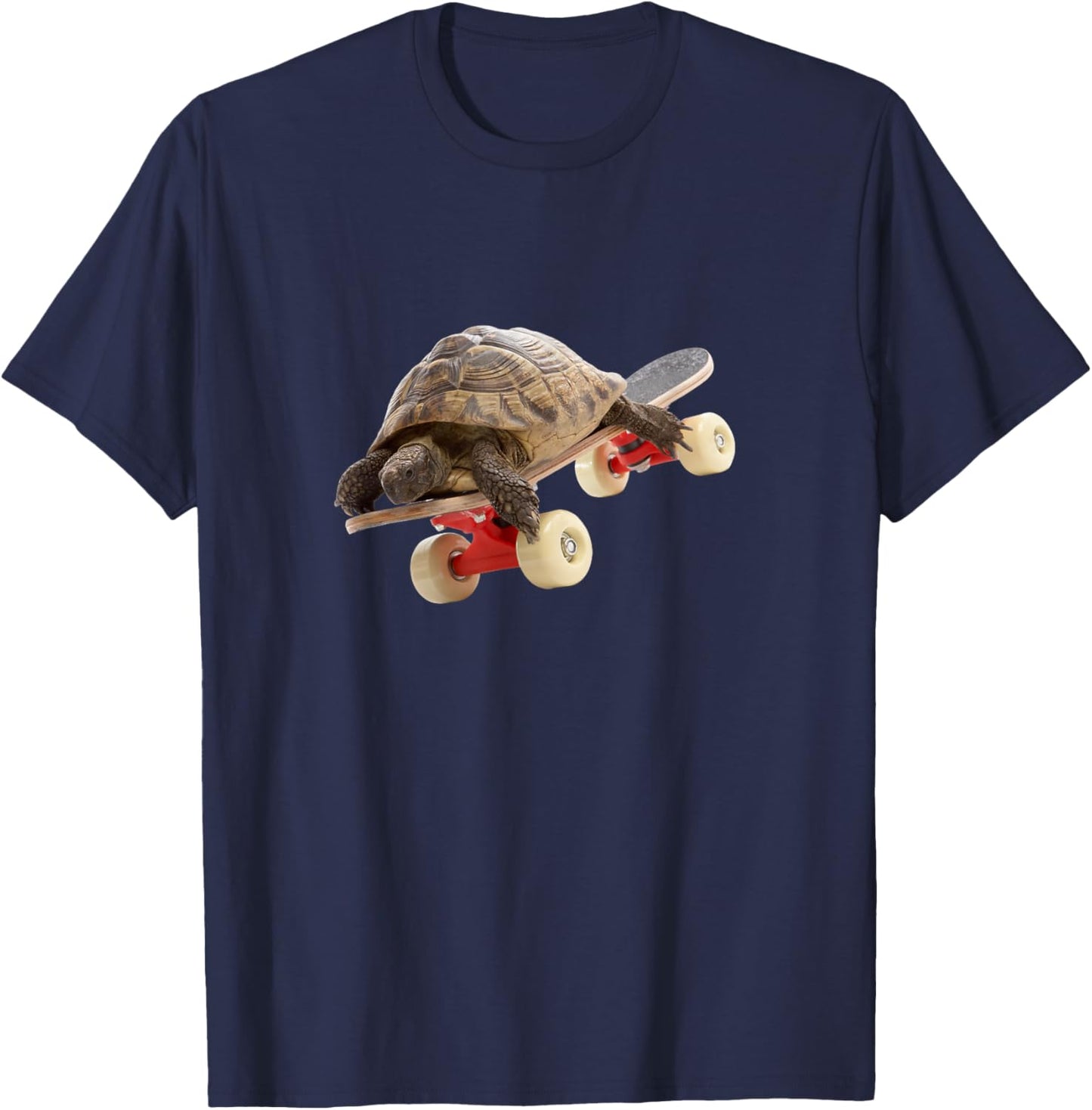 Turtle on Skateboard T-Shirt - T-Shirt | Navy