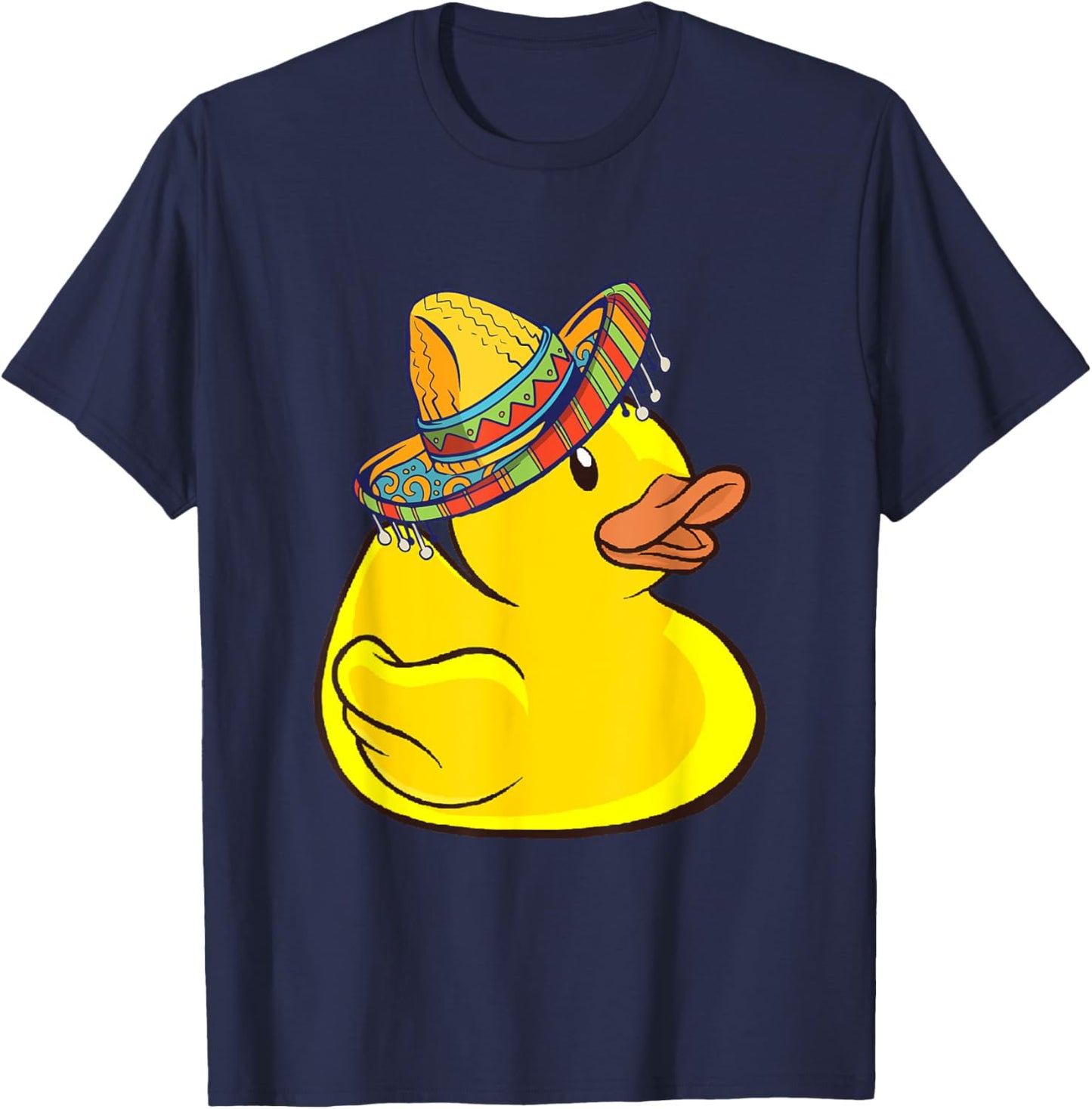 Rubber Duck Sombrero Mexico Cute Duckie Rubber Duck Lover T-Shirt - T-Shirt | Navy