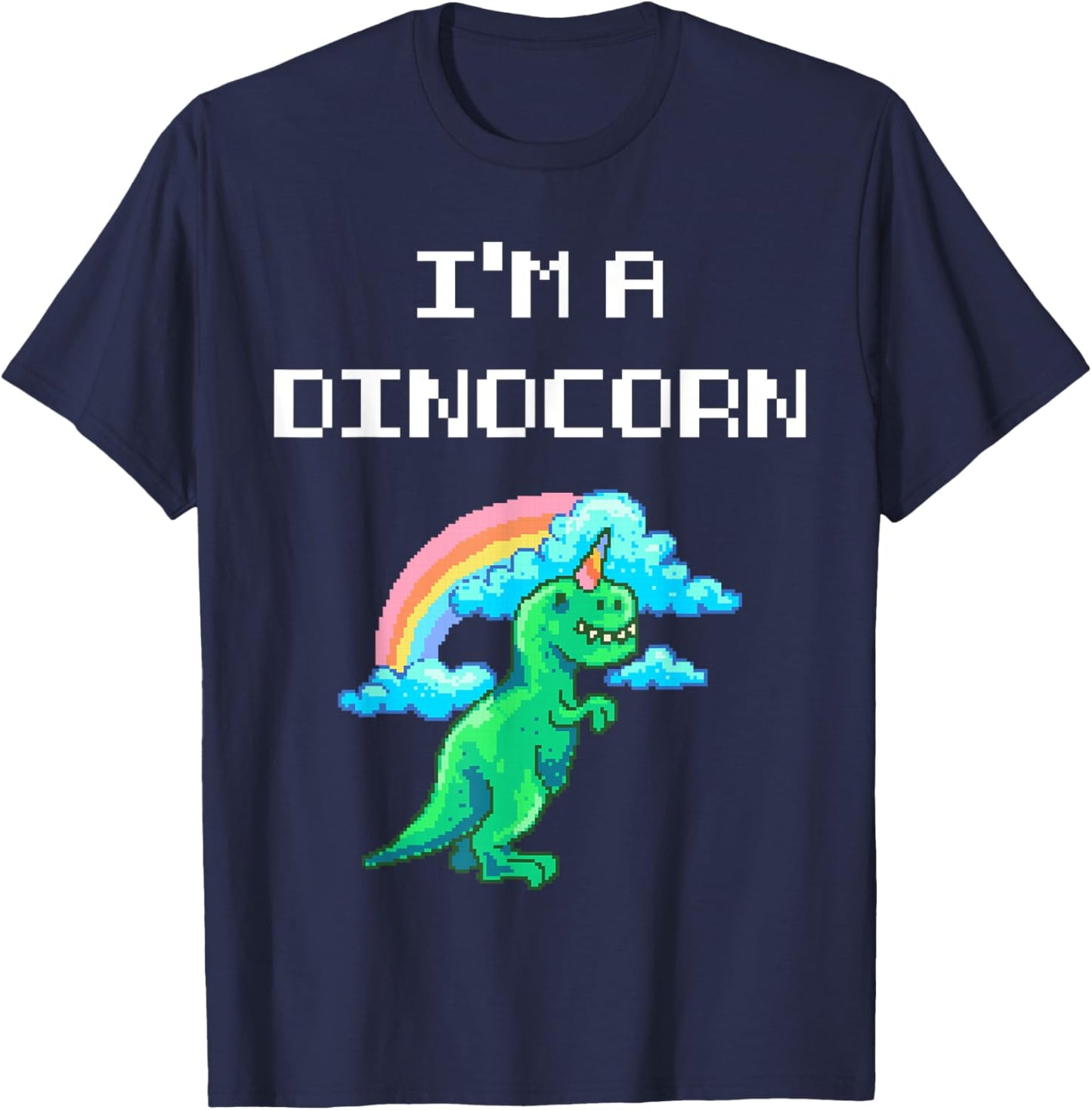I am a dinocorn funny dinosaurs unicorn fantasy animal lover T-Shirt - T-Shirt | Navy