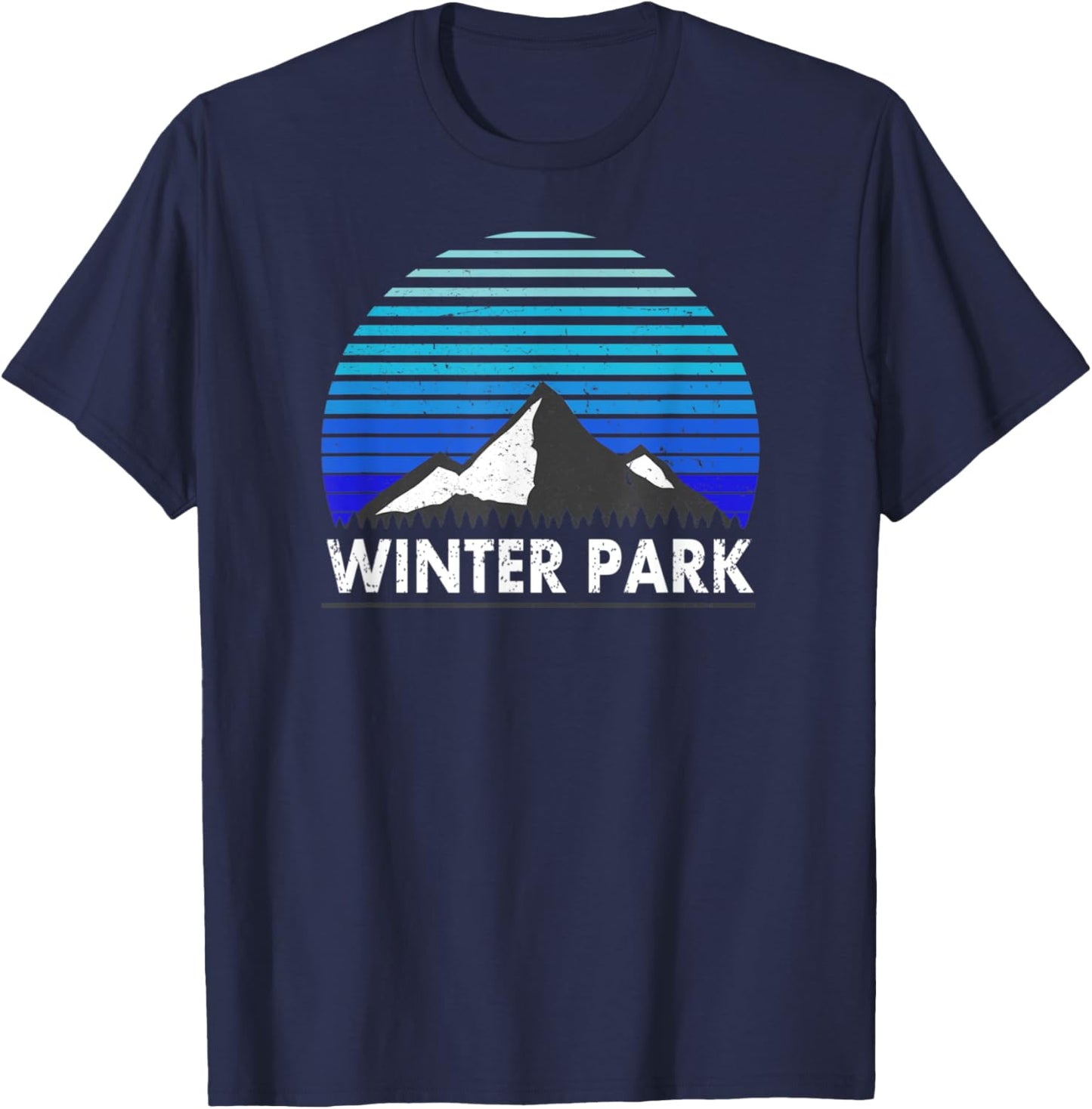 Winter Park Colorado Bluebird Mountain T-Shirt - T-Shirt | Navy