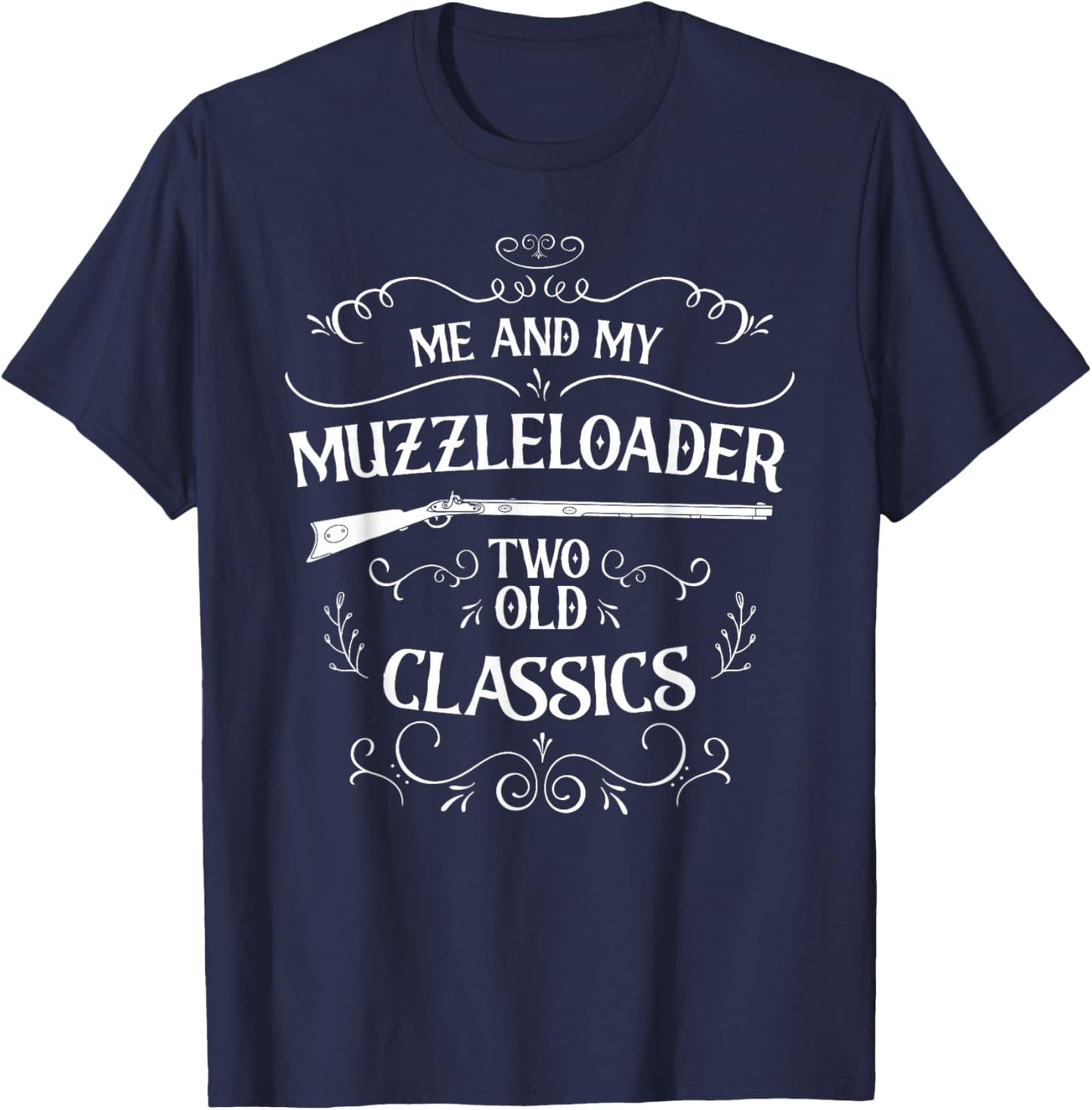Black Powder Accessories and Muzzleloading Apparel Vintage Muzzleloading Rifle T-Shirt - T-Shirt | Navy