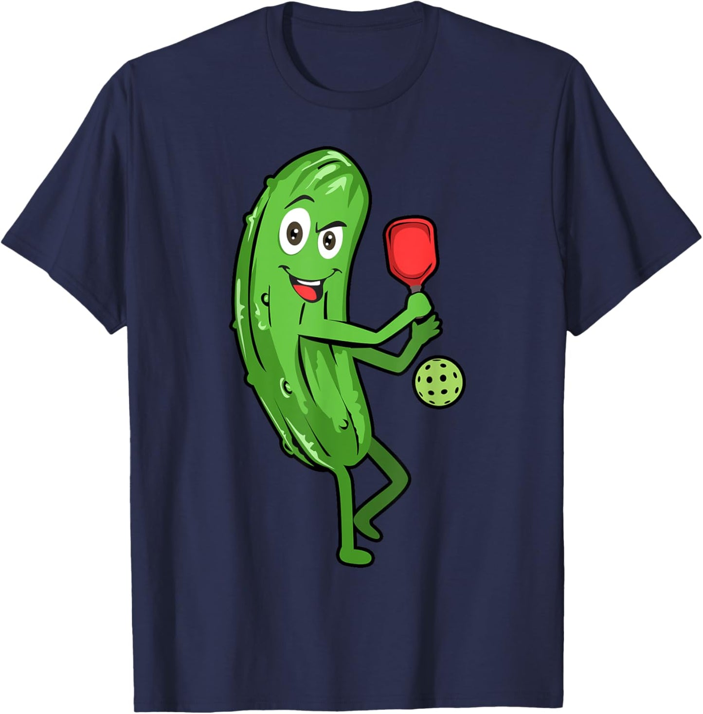 Funny Pickleball Gift Cool Pickle Lover T-Shirt - T-Shirt | Navy