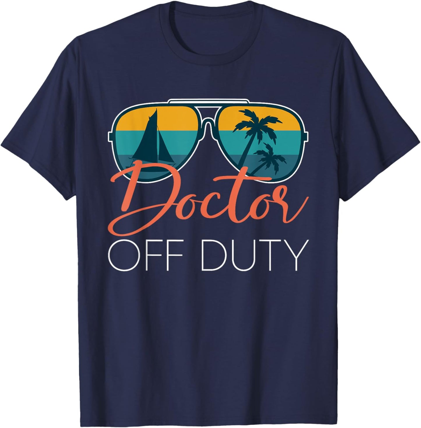 Doctor Off Duty Shirt Doctor Off Duty Medic Student T-Shirt - T-Shirt | Navy