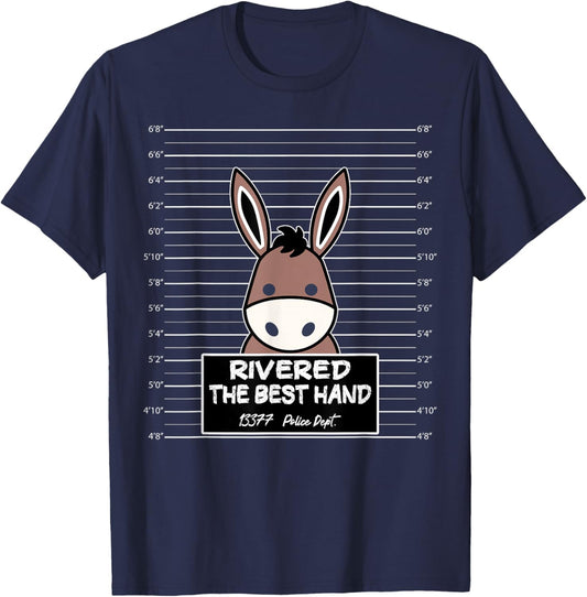 Donkey Rivered Best Hand Full Straddle No Tilt Gambler Poker T-Shirt - T-Shirt | Navy