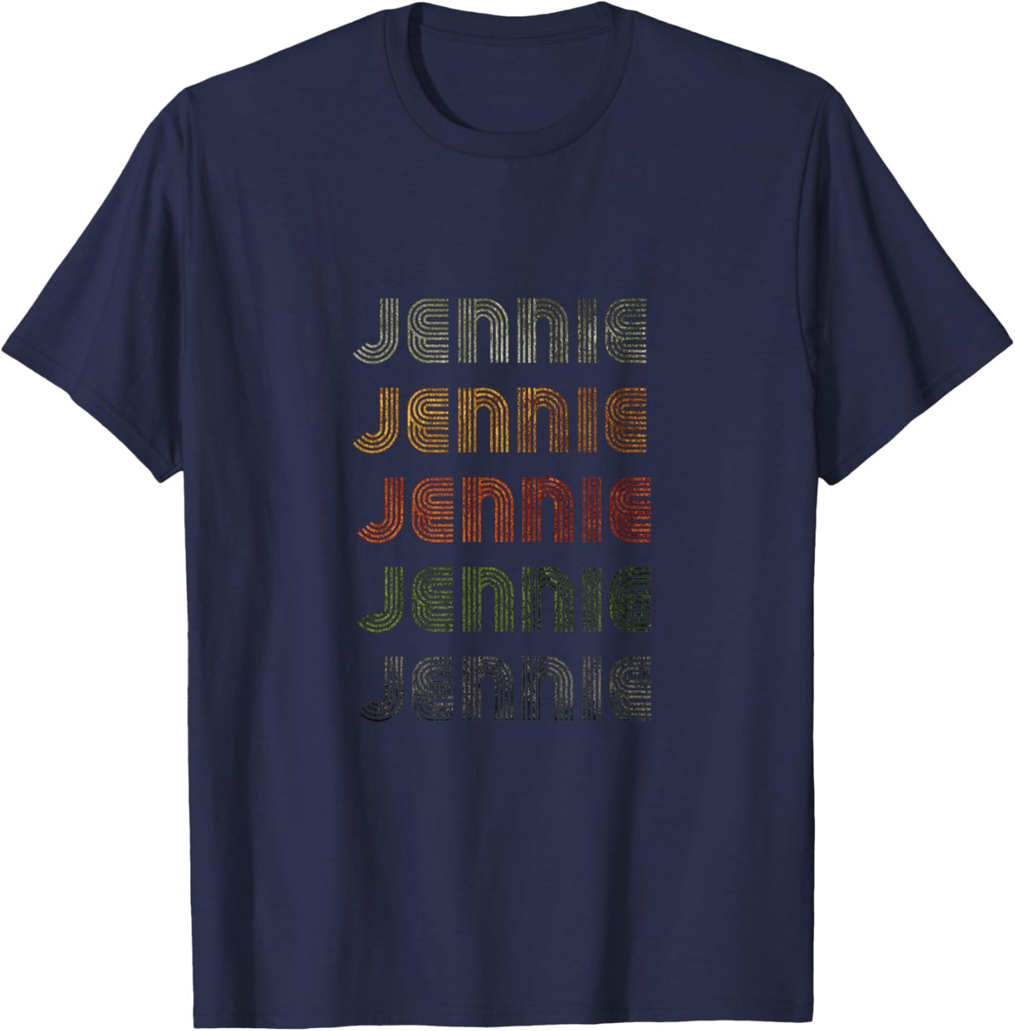Love Heart Jennie Grunge/Vintage Style Black Jennie T-Shirt - T-Shirt | Navy