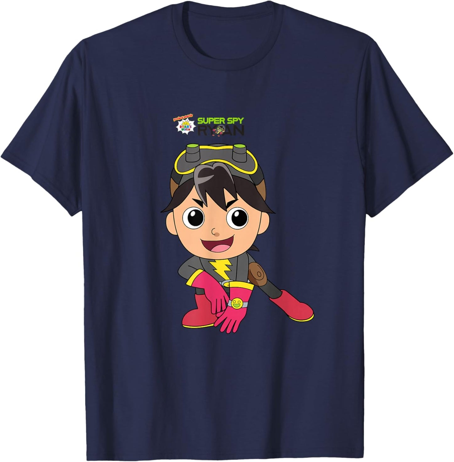 Ryan's World Super Spy Ryan T-Shirt - T-Shirt | Navy