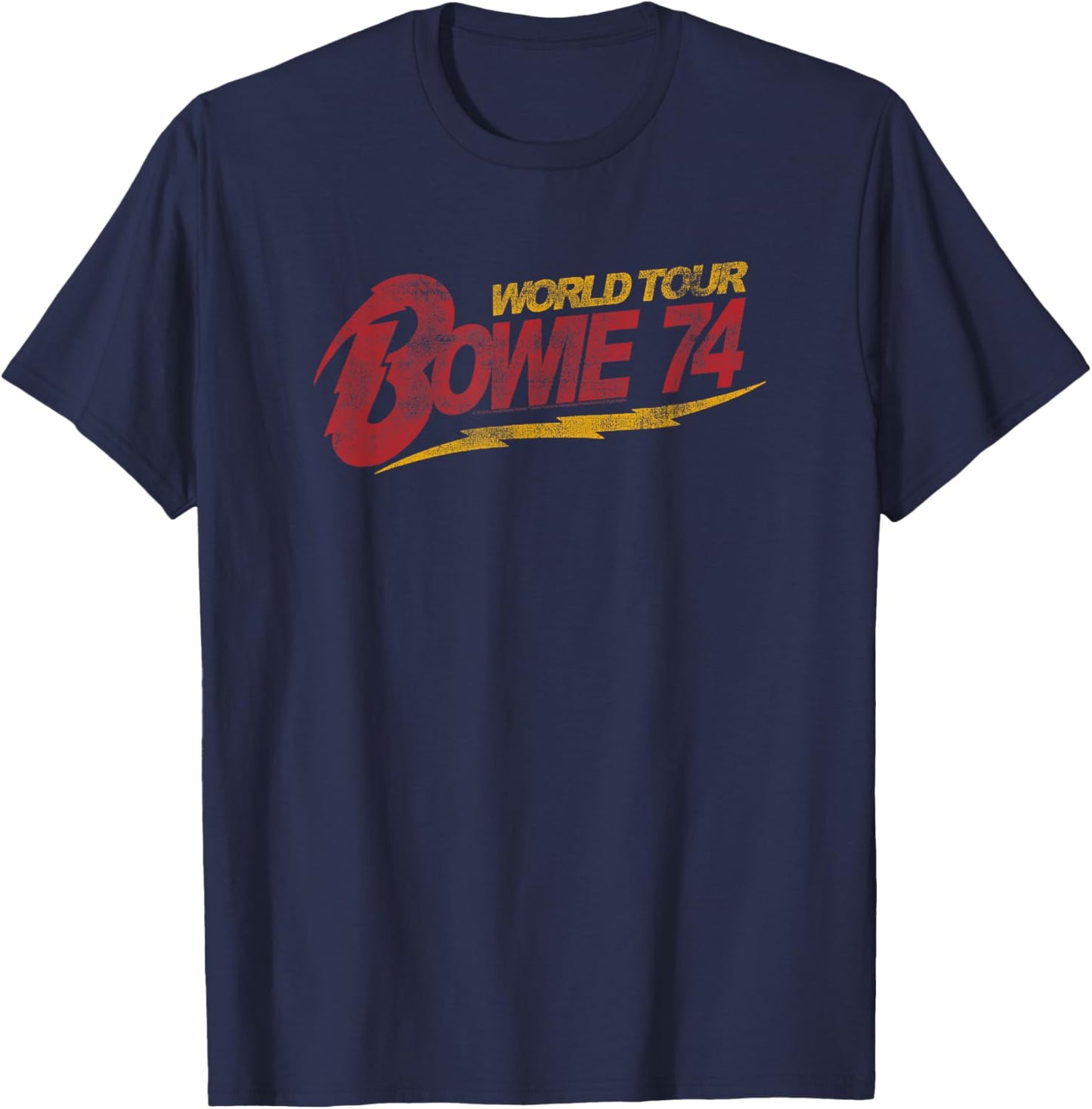 David Bowie - Retro '74 T-Shirt - T-Shirt | Navy