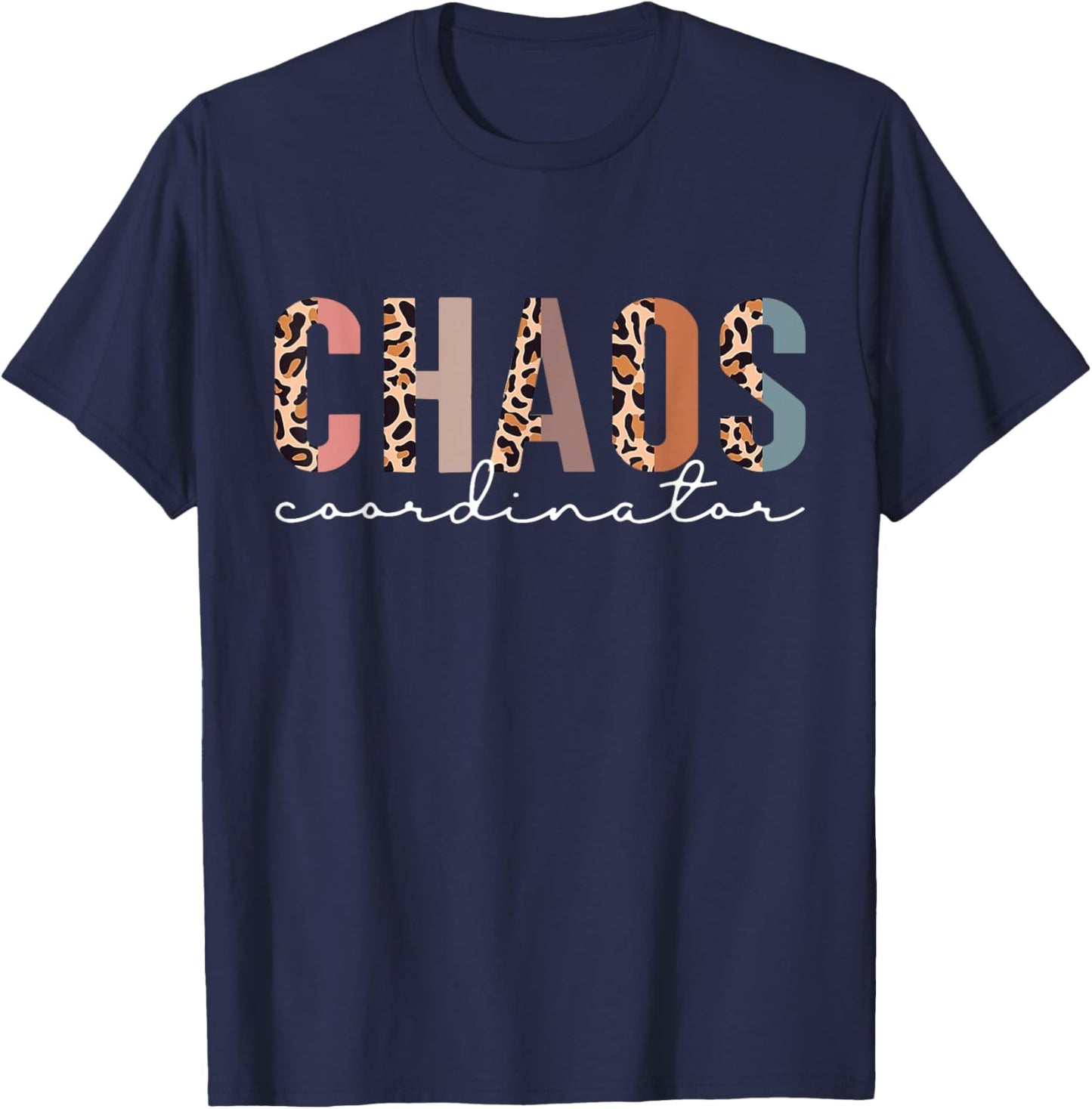Chaos Coordinator Leopard T-Shirt - T-Shirt | Navy