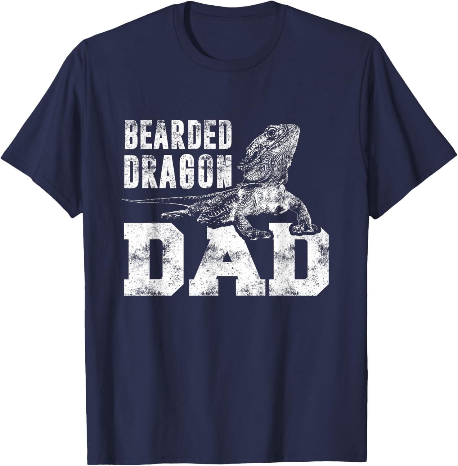 Bearded Dragons Agamen Lizards Bearded Dragon Father T-Shirt - T-Shirt | Navy