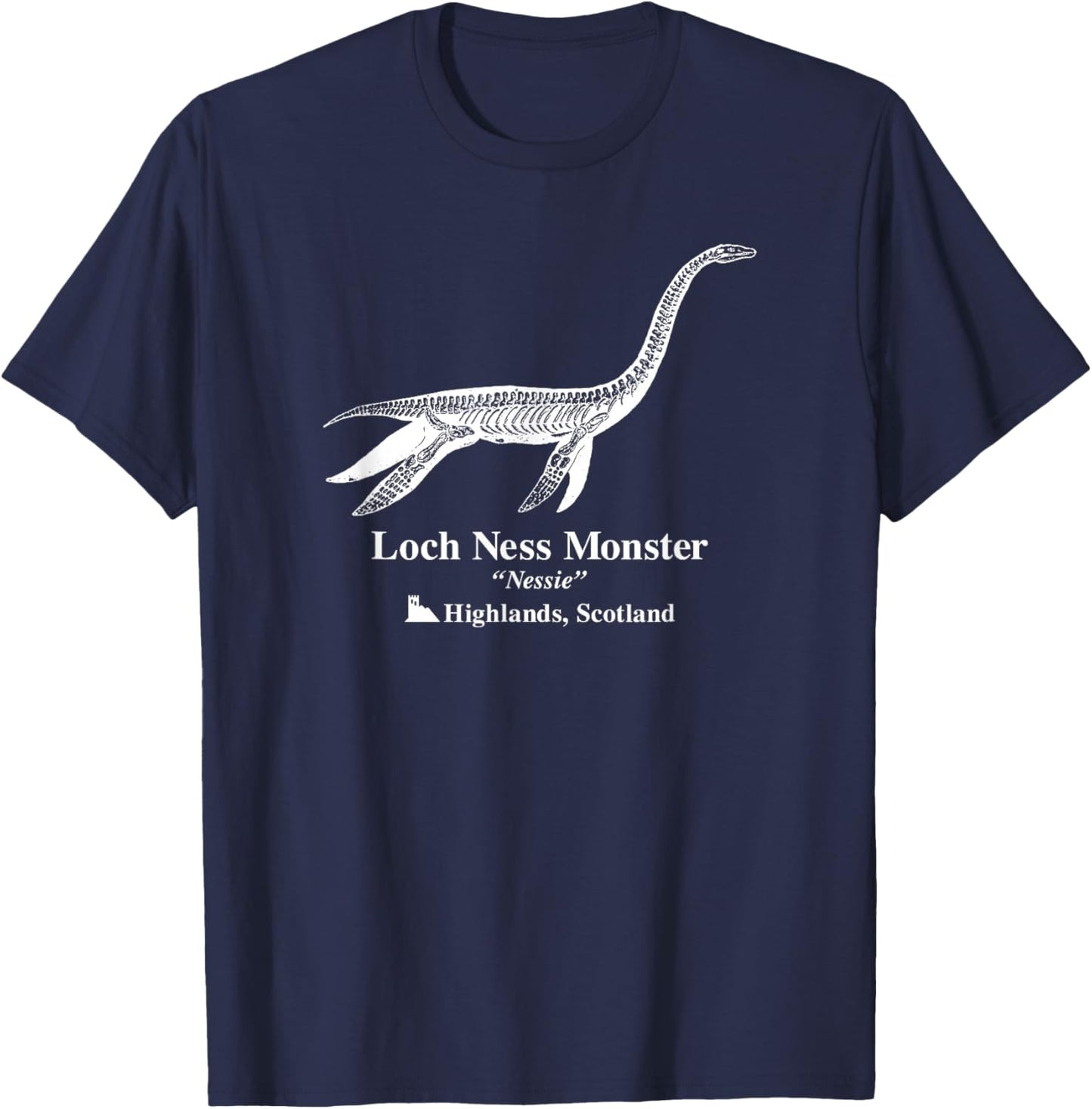 Trendy Loch Ness Monster Nessie Cryptozoology T-Shirt - T-Shirt | Navy