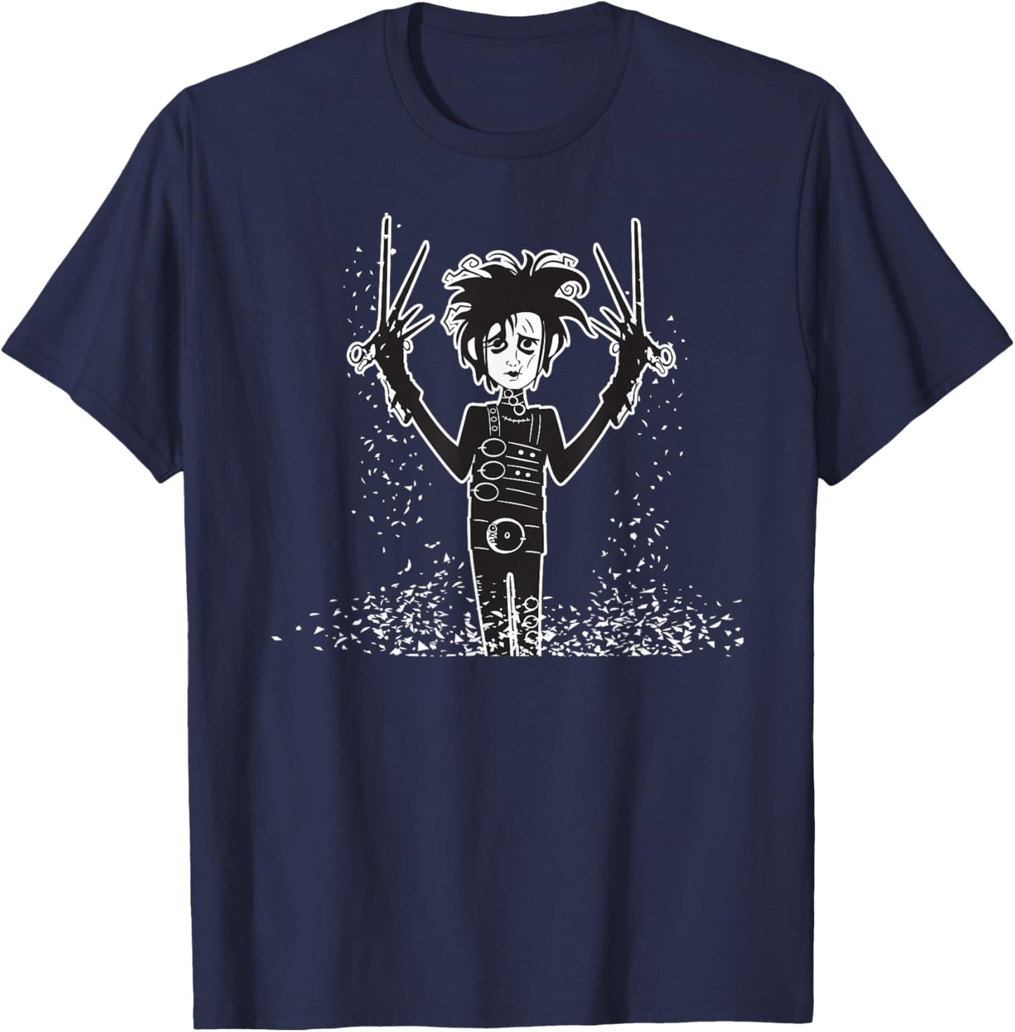 Tim Burton's Edward Scissorhands Snow T-Shirt - T-Shirt | Navy