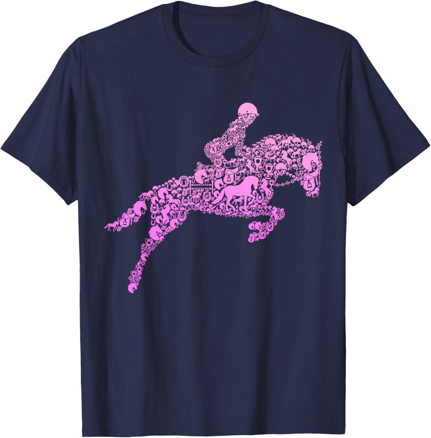 Horse Lover Girl Horseback Riding Women T-Shirt - T-Shirt | Navy