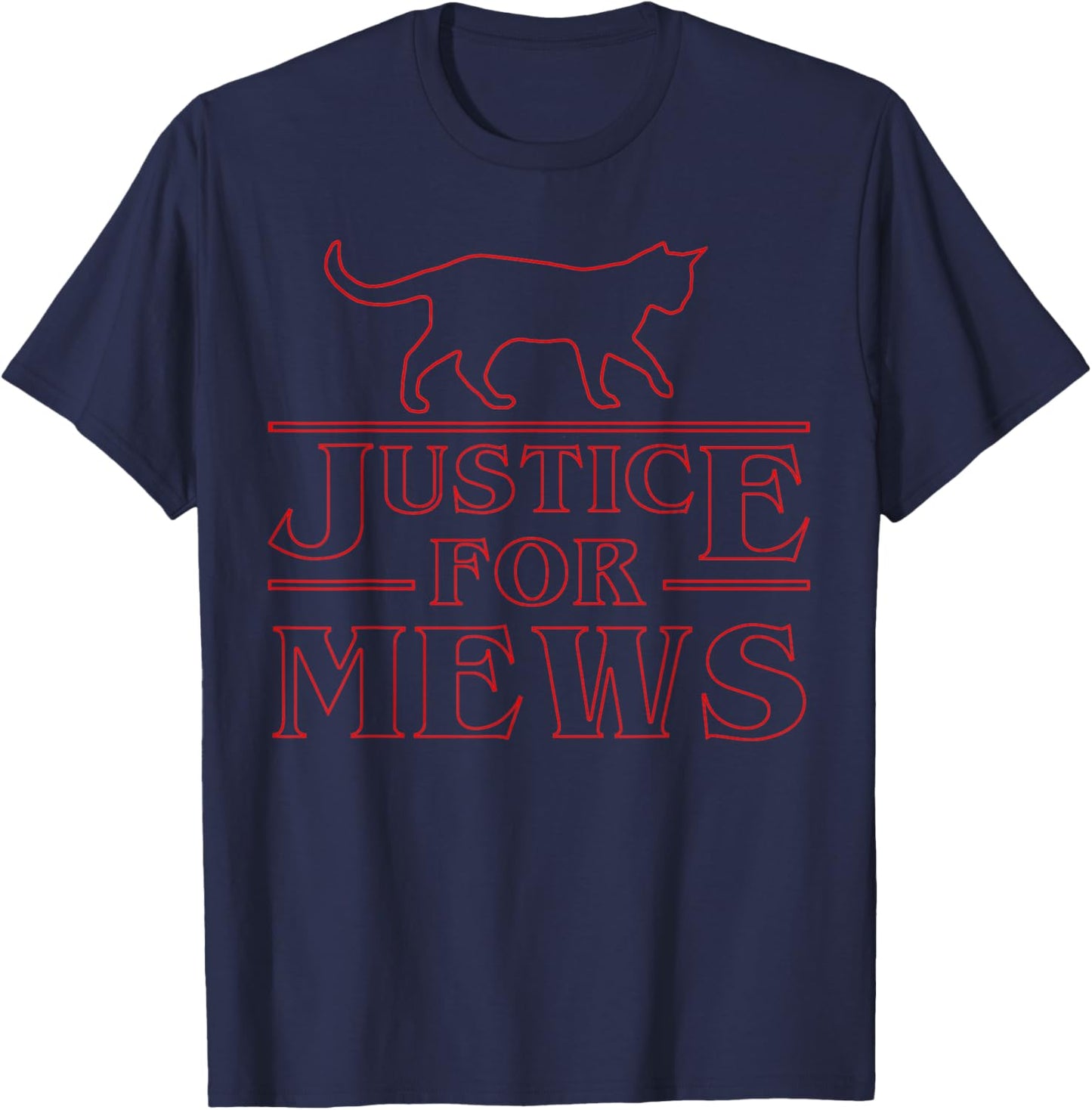 Justice For Mews Funny Cat Cat Lovers Shirt Women Kids T-Shirt - T-Shirt | Navy