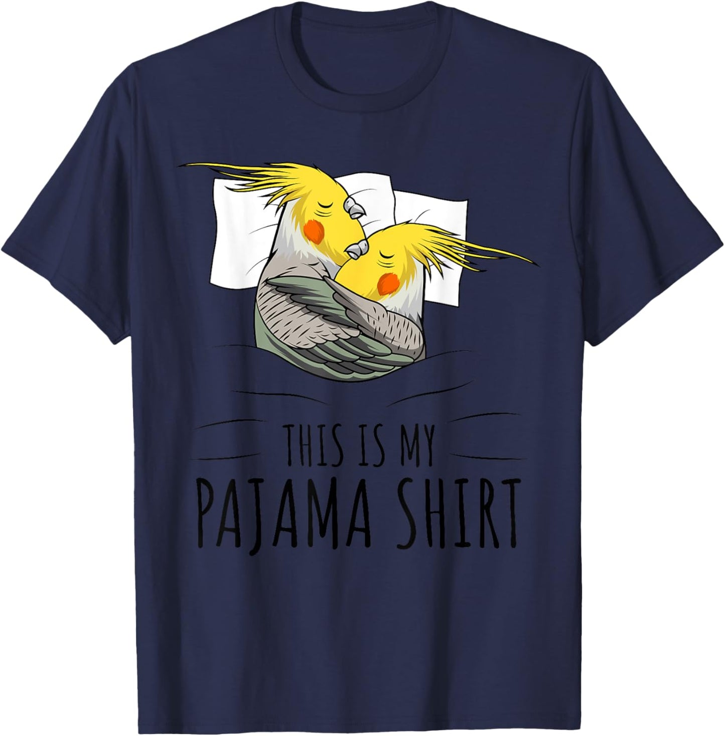 Cockatiel Parrot Lover Pajama T-Shirt - T-Shirt | Navy