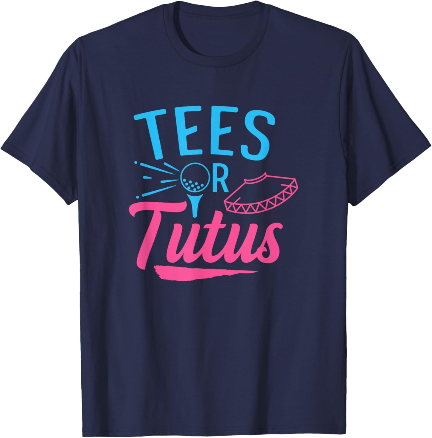 Gender Reveal Golf Design for a Golfing Family T-Shirt - T-Shirt | Navy