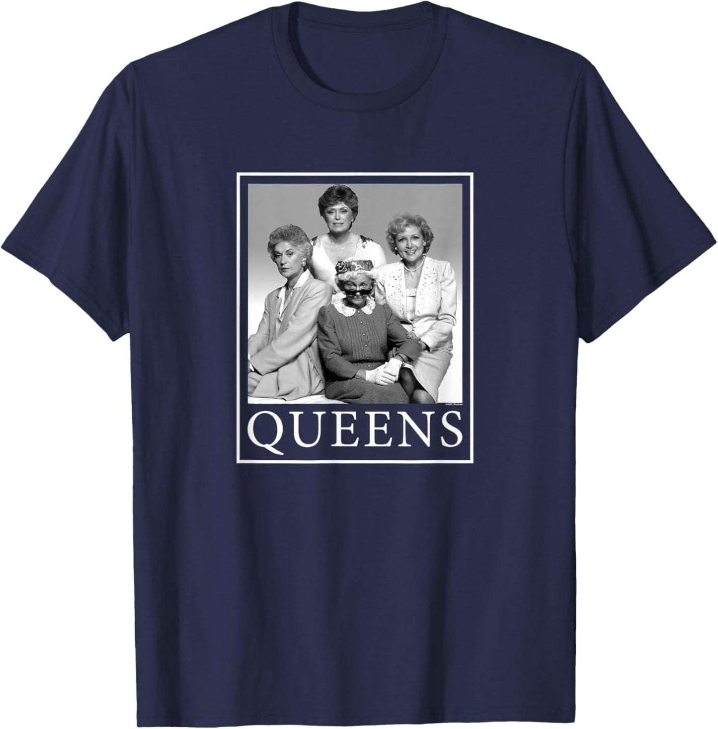 The Golden Girls - Queens Rose Sophia Blanche Dorothy T-Shirt - T-Shirt | Navy