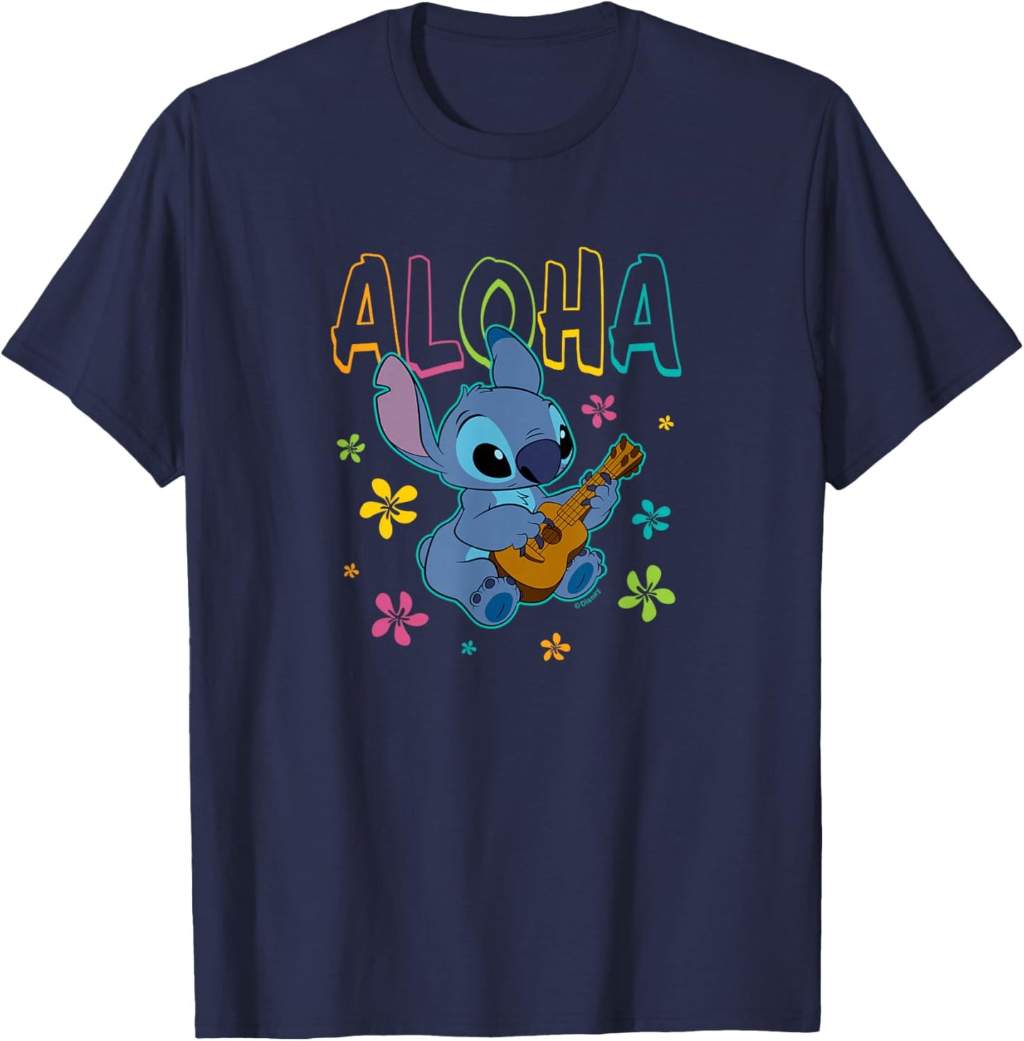 Lilo & Stitch Aloha T-Shirt - T-Shirt | Navy