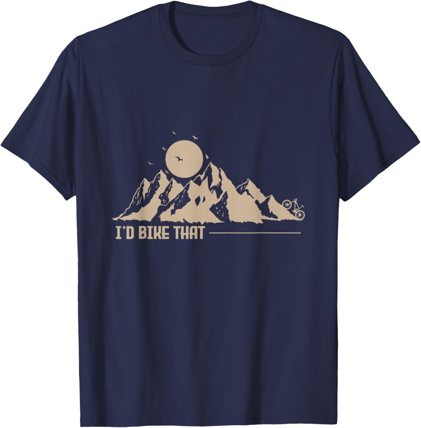 I'd Bike That Cycling T-Shirt - T-Shirt | Navy