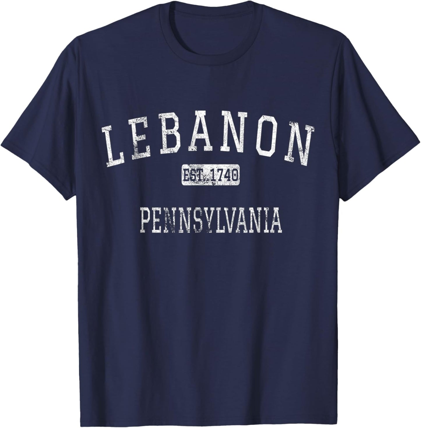 Lebanon Pennsylvania PA Vintage T-Shirt - T-Shirt | Navy