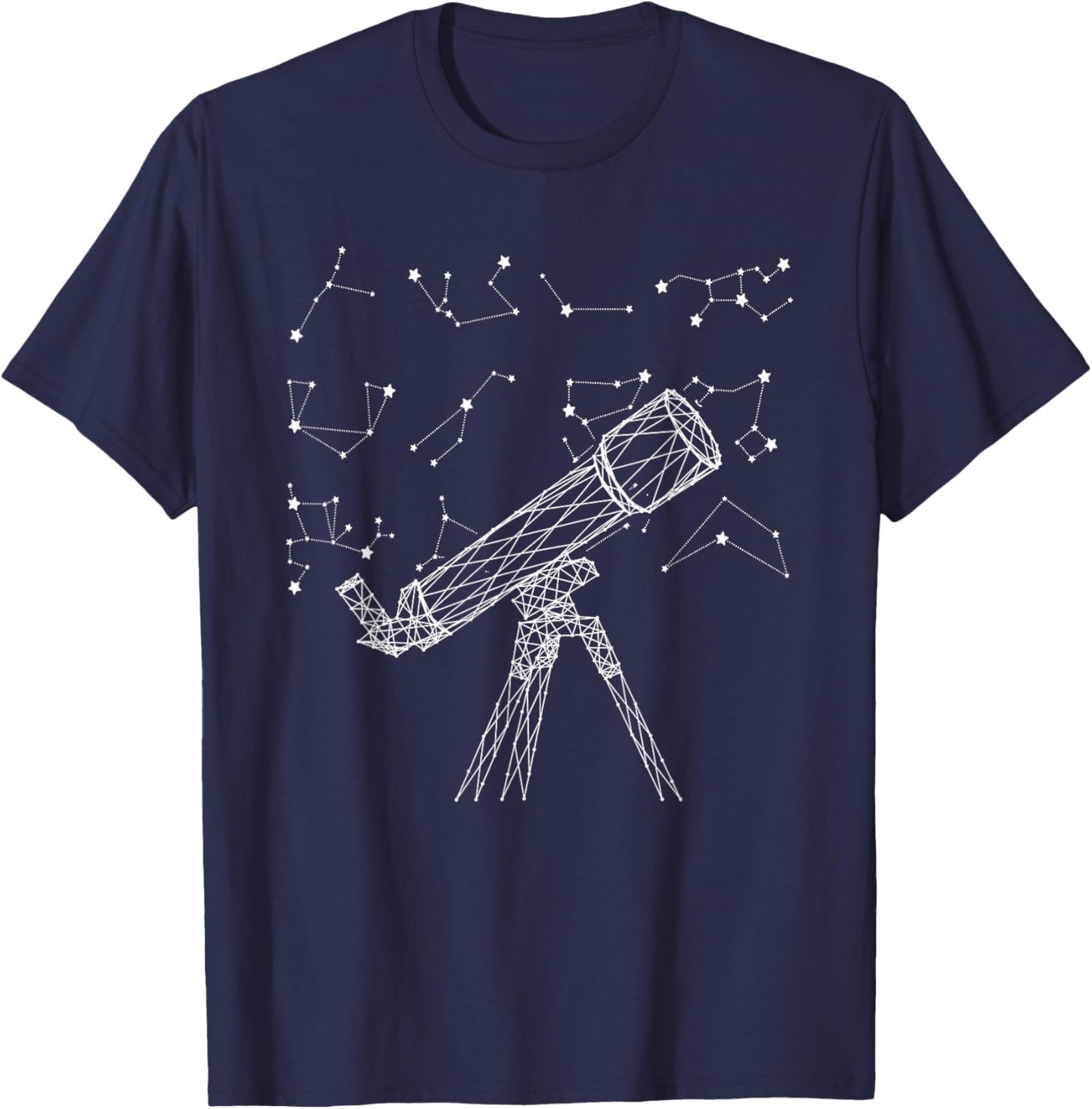 Star Constellations Galaxy Telescope Outer Space Astronomy T-Shirt - T-Shirt | Navy