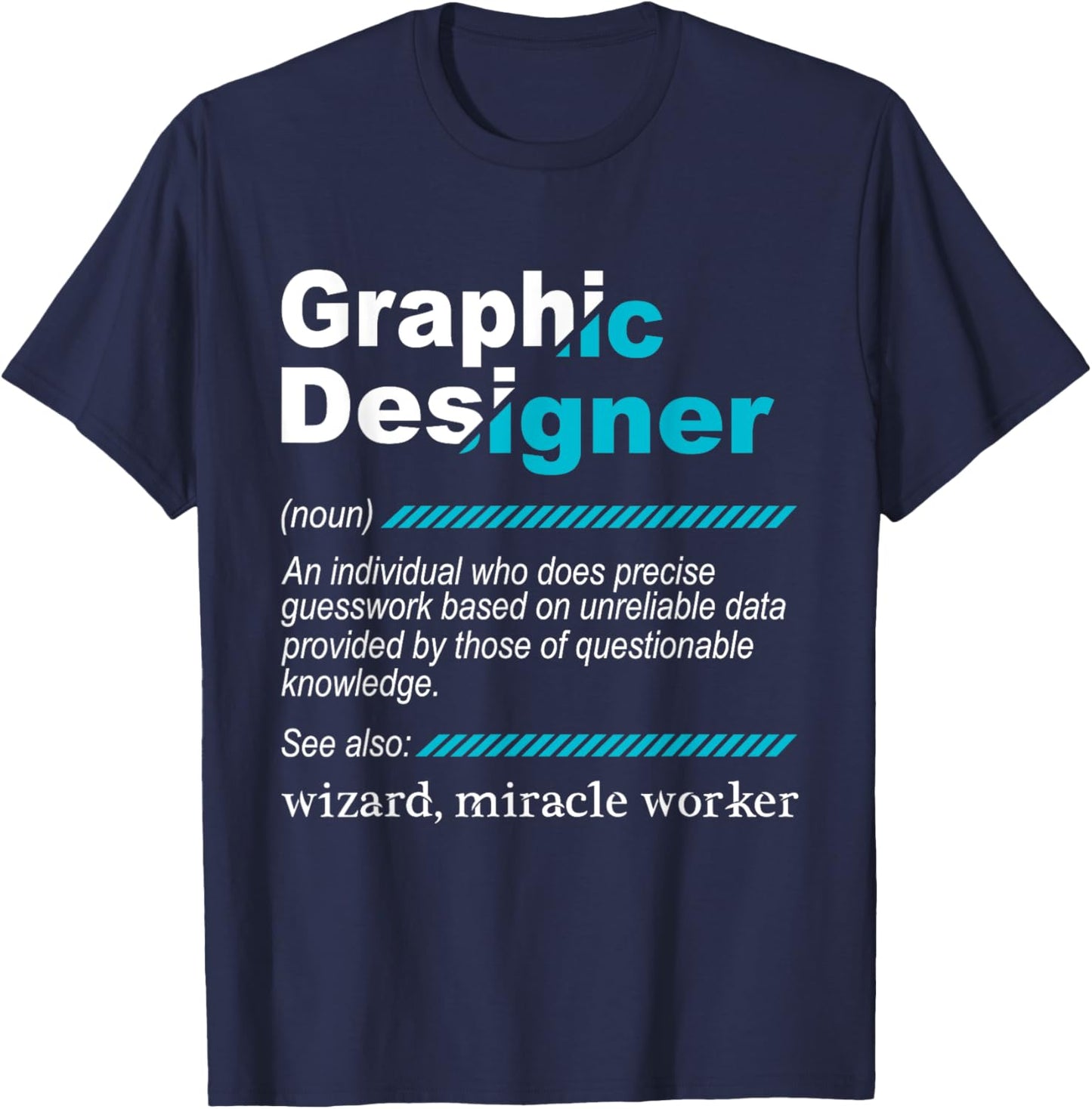 Graphic Designer Shirts Men's Black Cotton Polyester Graphic Designer T-Shirt - T-Shirt | Navy
