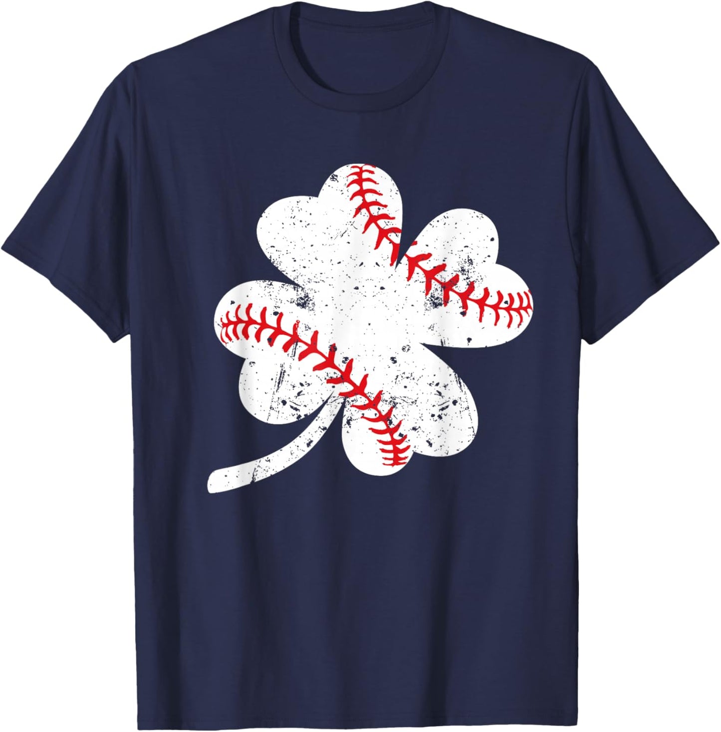 Baseball Shamrock T-Shirt - T-Shirt | Navy