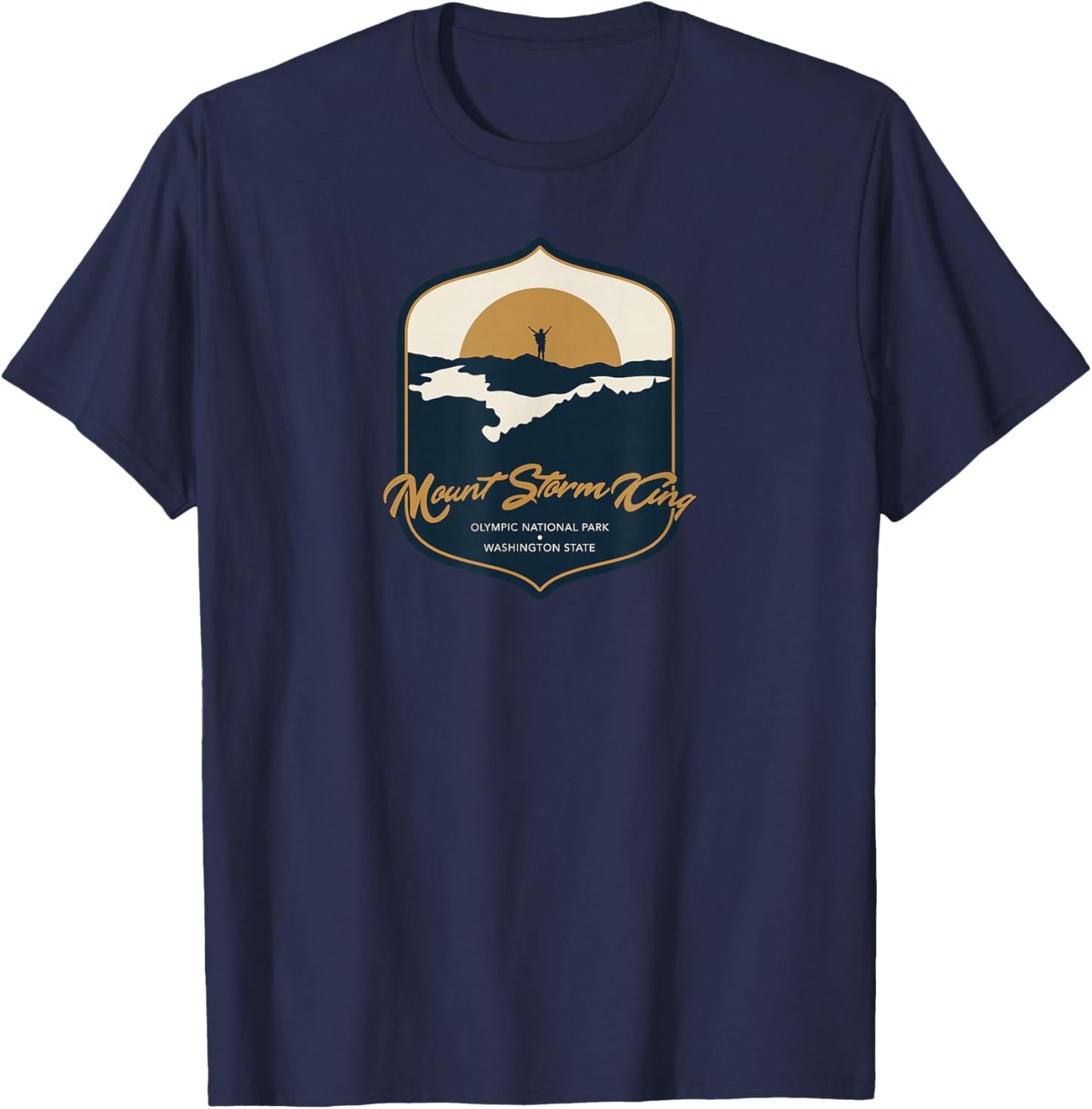 Mount Storm King - Washington State T-Shirt - T-Shirt | Navy
