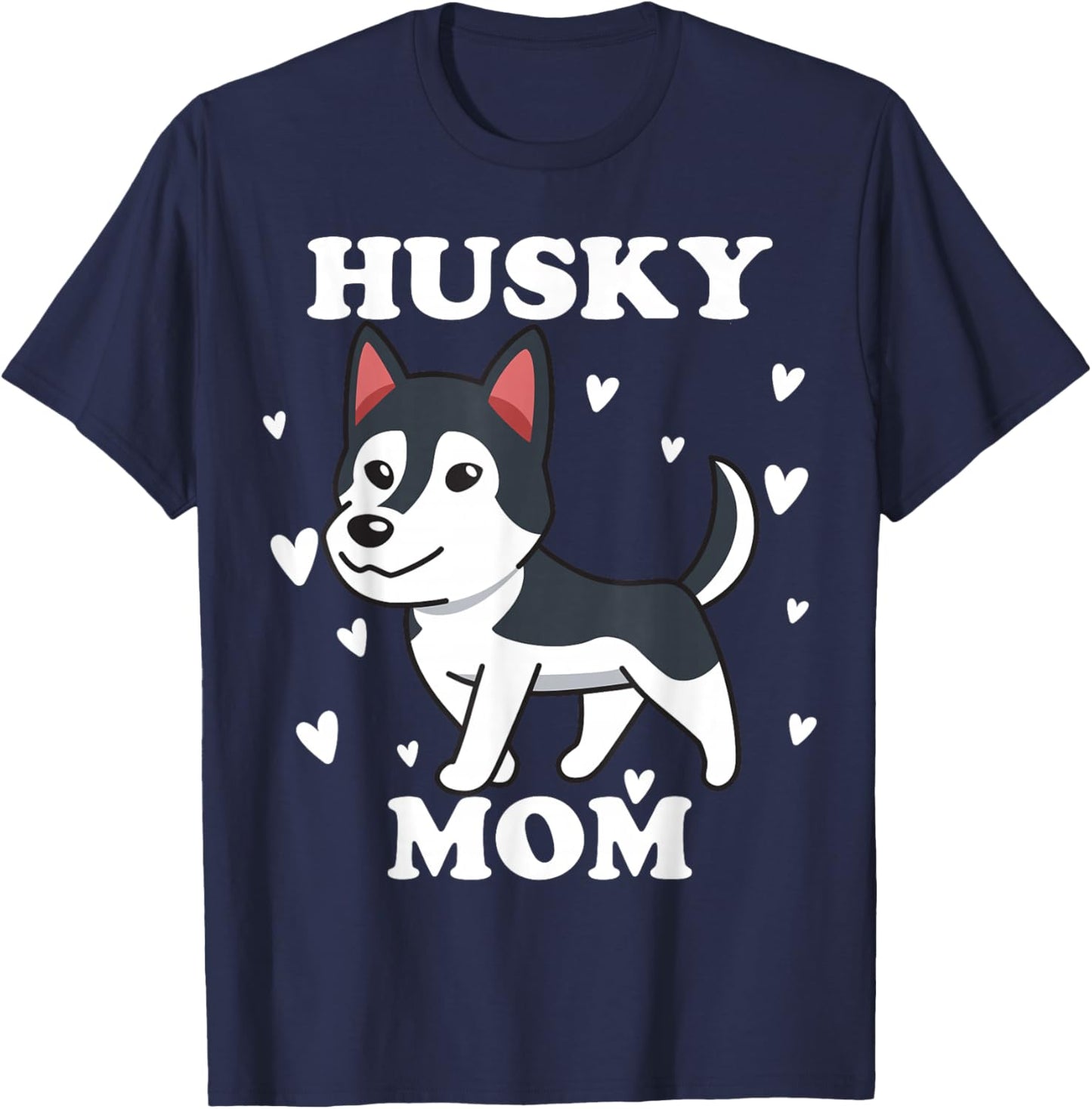 Husky Mama Sibe Mom for Mother's Day Mother Dog Mum Chukcha T-Shirt - T-Shirt | Navy