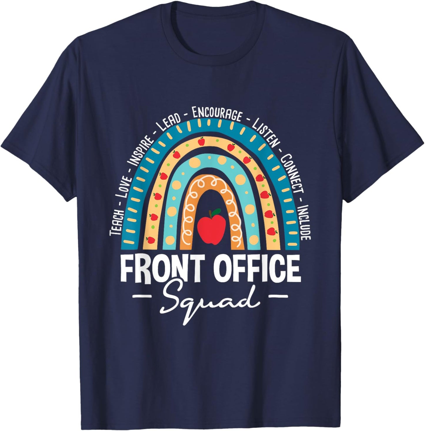 Front Office Squad - School Admin Administrative Assistant T-Shirt - T-Shirt | Navy