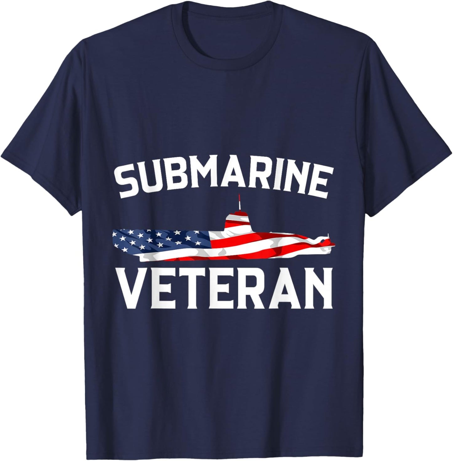 Submarine Veteran USA Flag Nautical Submariner Underwater T-Shirt - T-Shirt | Navy