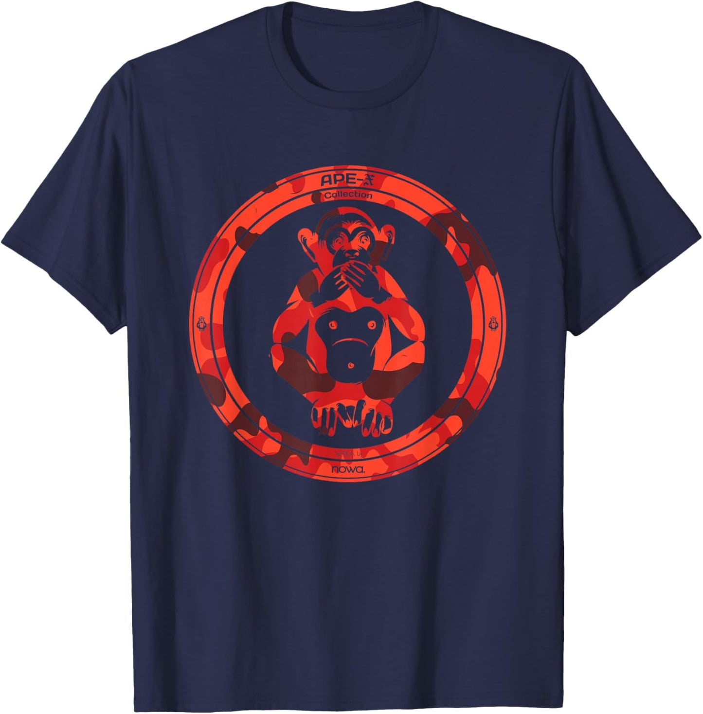 MILITARY CAMOUFLAGE APE-X COLLECTION SAY NOTHING VII of VII T-Shirt - T-Shirt | Navy