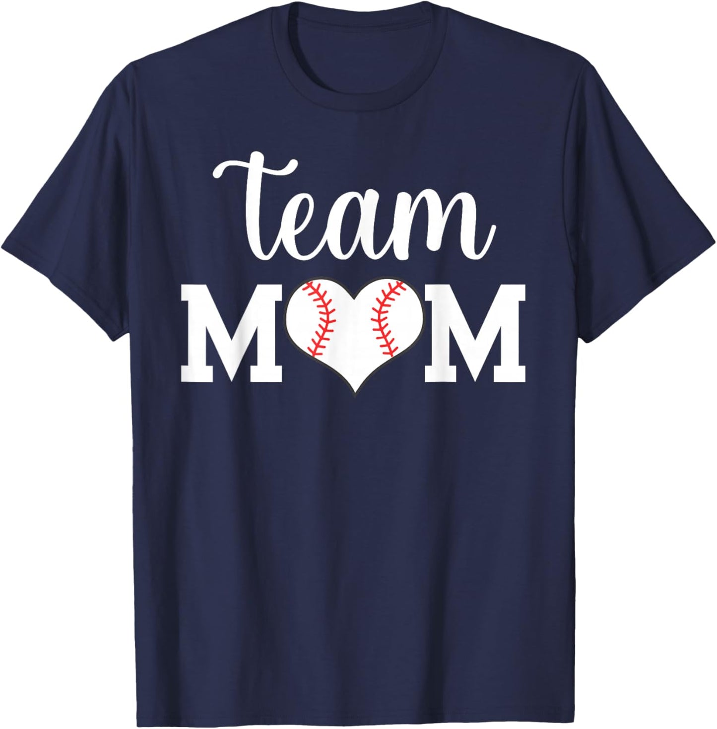 Team Mom Baseball T-Shirt - T-Shirt | Navy