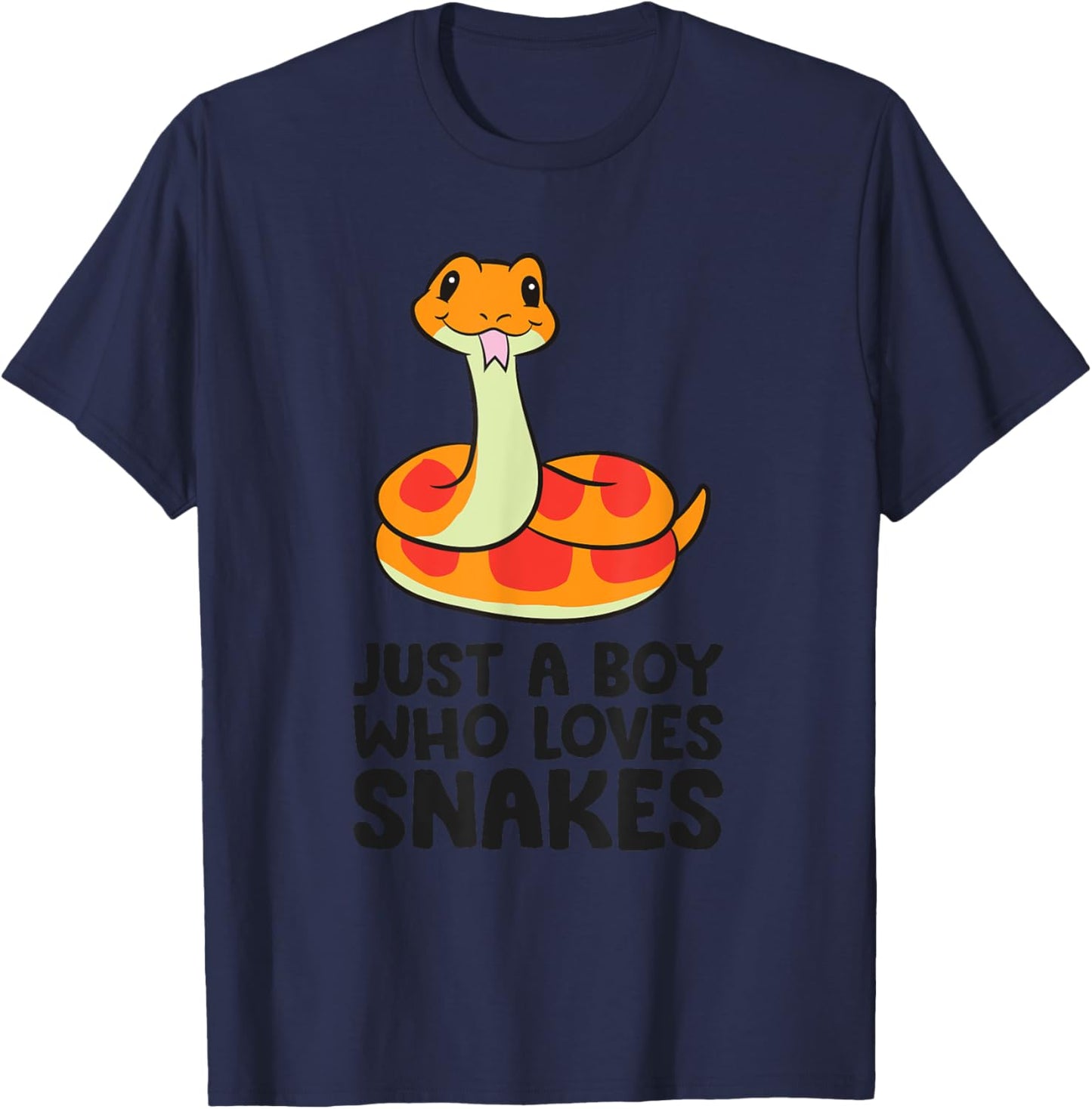 Just a Boy Who Loves Snakes T-Shirt - T-Shirt | Navy