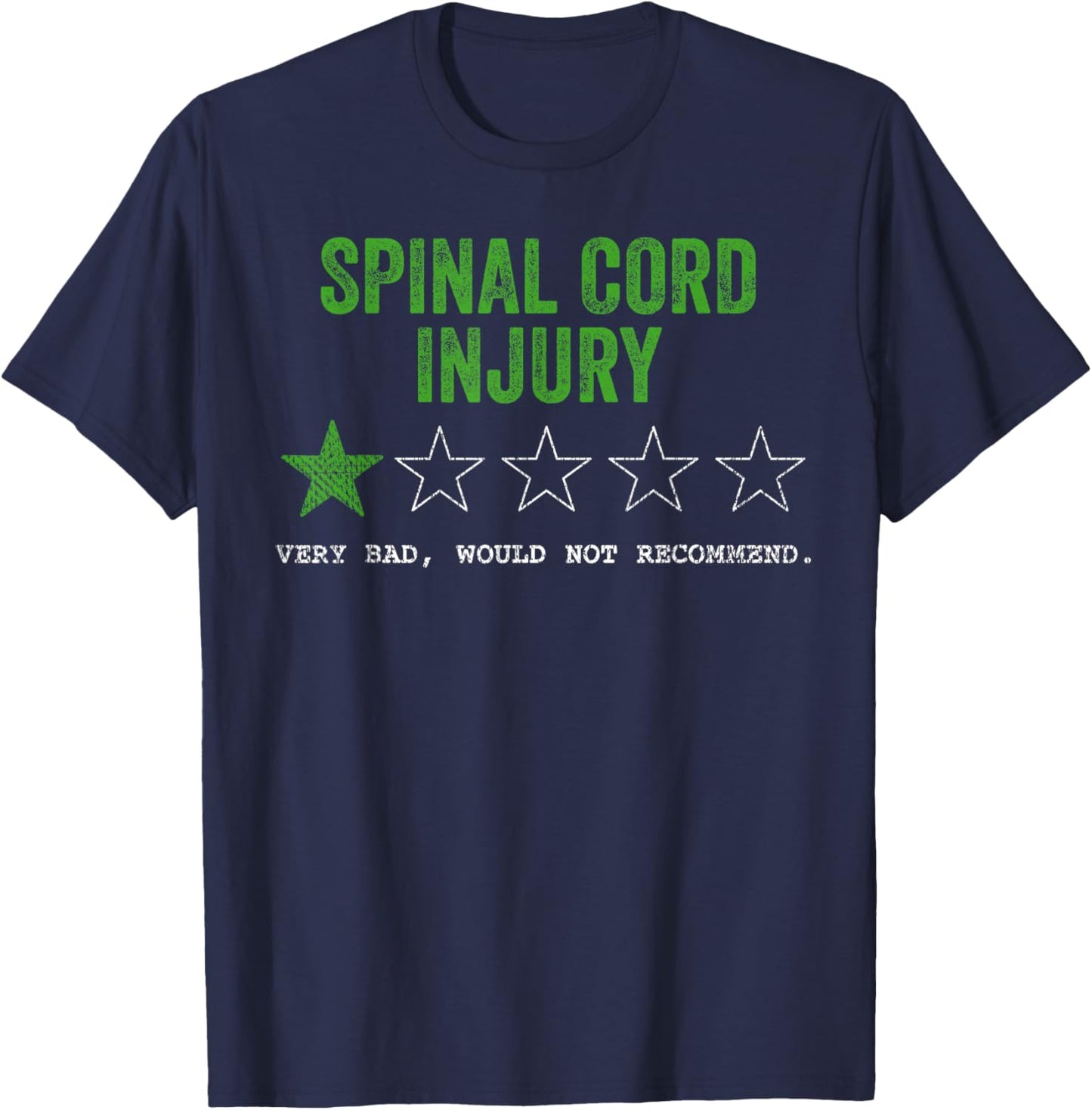 Tu Spinal Cord Injury Awareness Month Costume Ribbon T-Shirt - T-Shirt | Navy