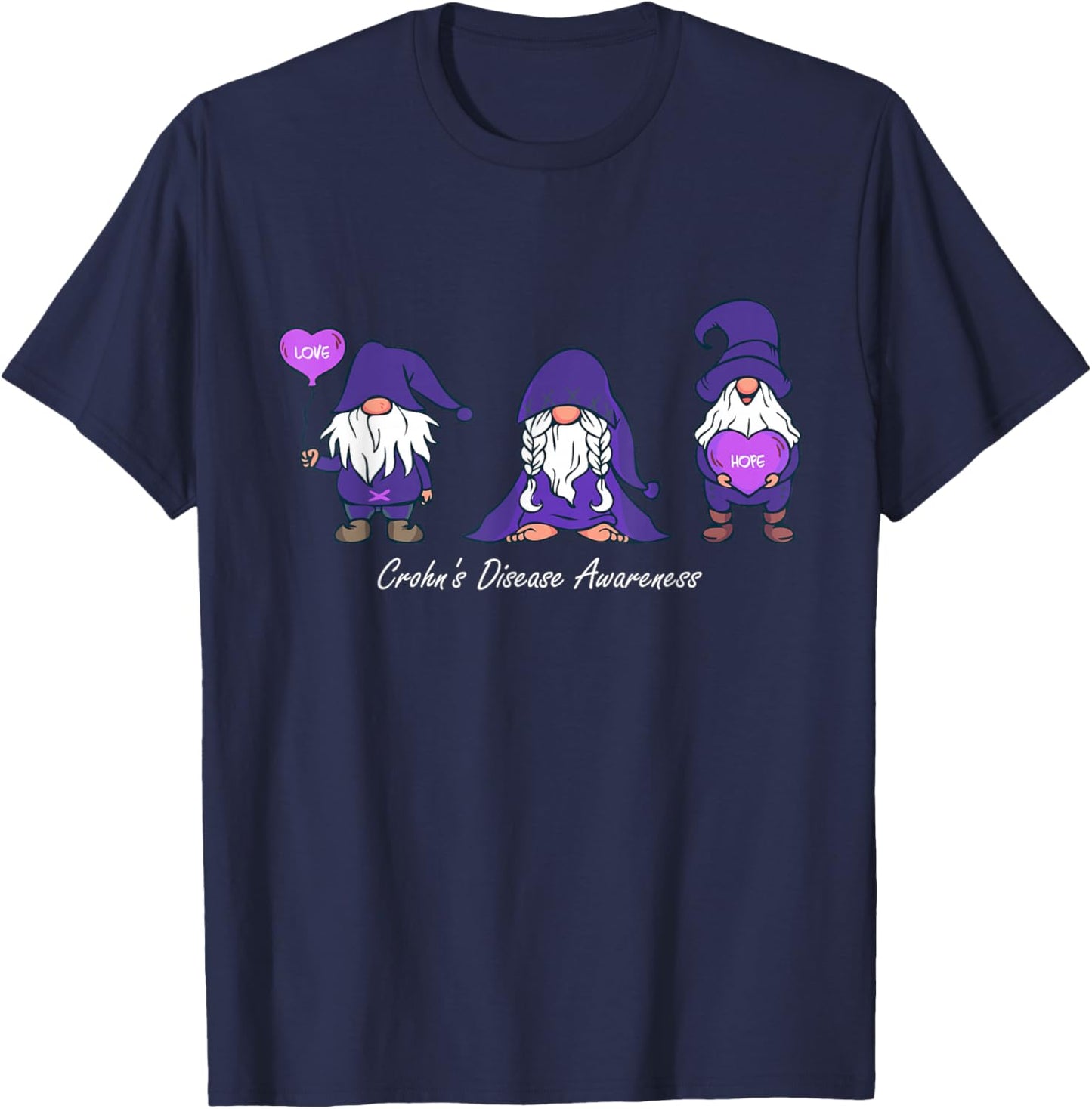 Crohn Awareness Disease - Awareness Fight Against Crohn T-Shirt - T-Shirt | Navy