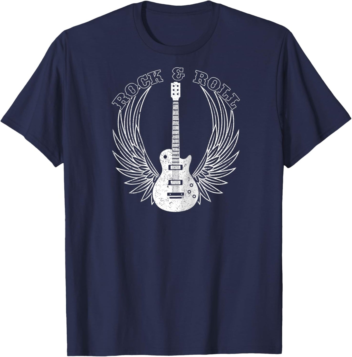 Vintage retro rock and roll men, women, children Raglan Baseball T-Shirt - T-Shirt | Navy