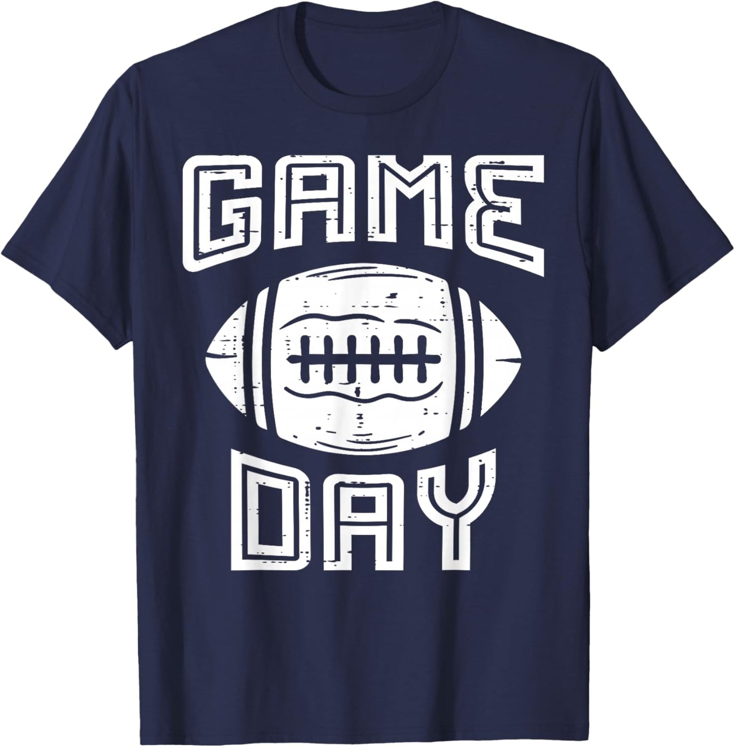 American Football Game Day Sports Lover Men Women Youth Kids T-Shirt - T-Shirt | Navy