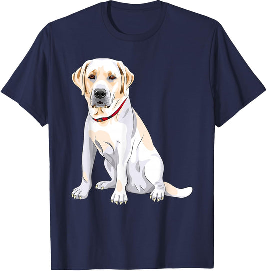 Cute Labrador Retriever Yellow Lab Lover Dog Owner T-Shirt - T-Shirt | Navy