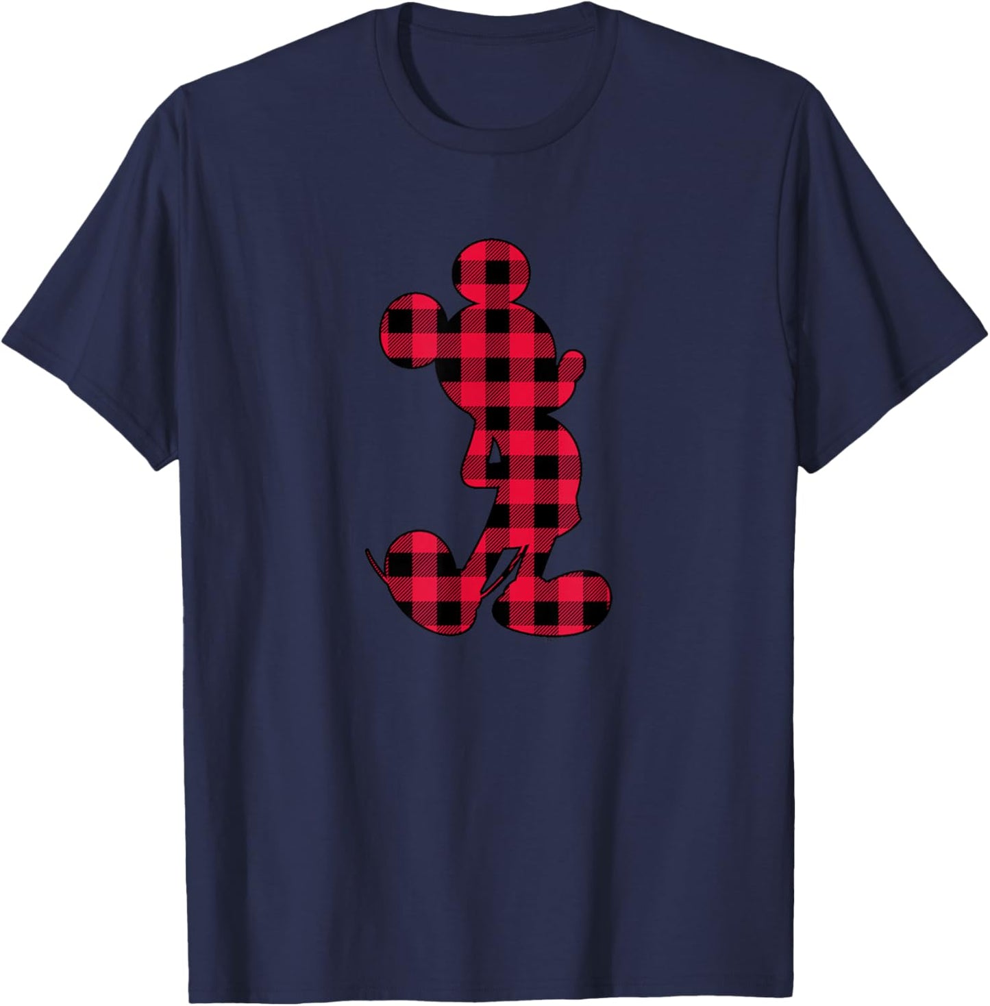 Mickey Mouse - Plaid T-Shirt - T-Shirt | Navy