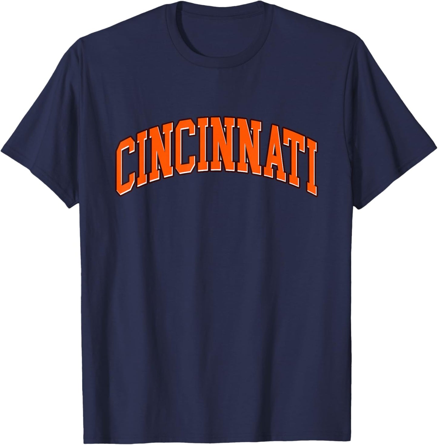 Cincinnati Hometown Pride - Throwback Design Print - Classic T-Shirt - T-Shirt | Navy
