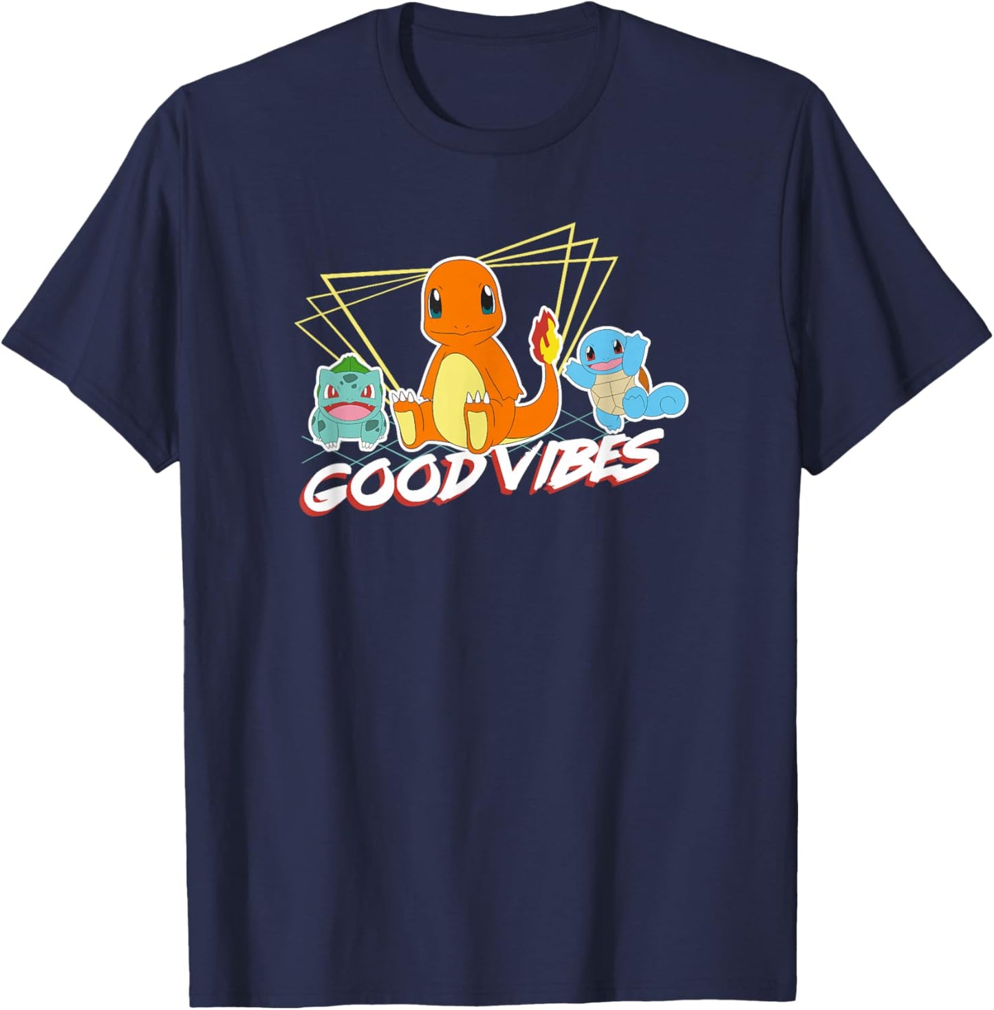 Pokémon Group Shot Kanto Good Vibes T-Shirt - T-Shirt | Navy