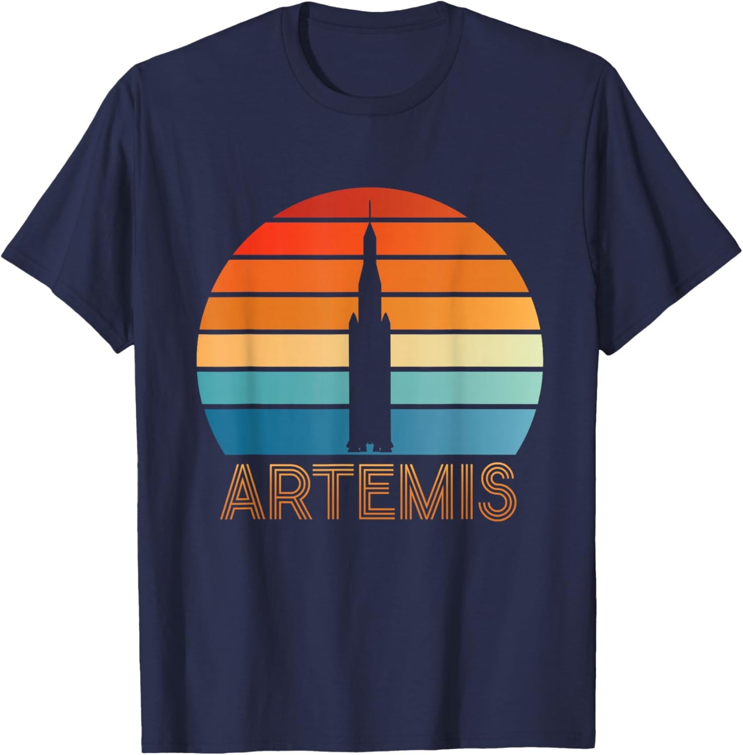 Artemis - Moon Mars and Beyond Space Exploration T-Shirt - T-Shirt | Navy