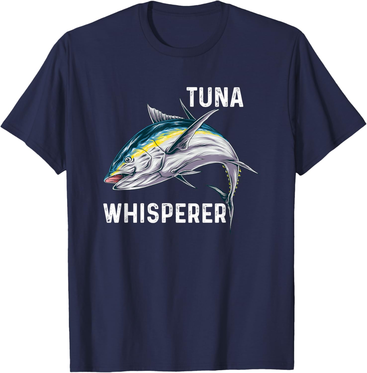 Tuna Whisperer | Deep Sea Fishing T-Shirt - T-Shirt | Navy