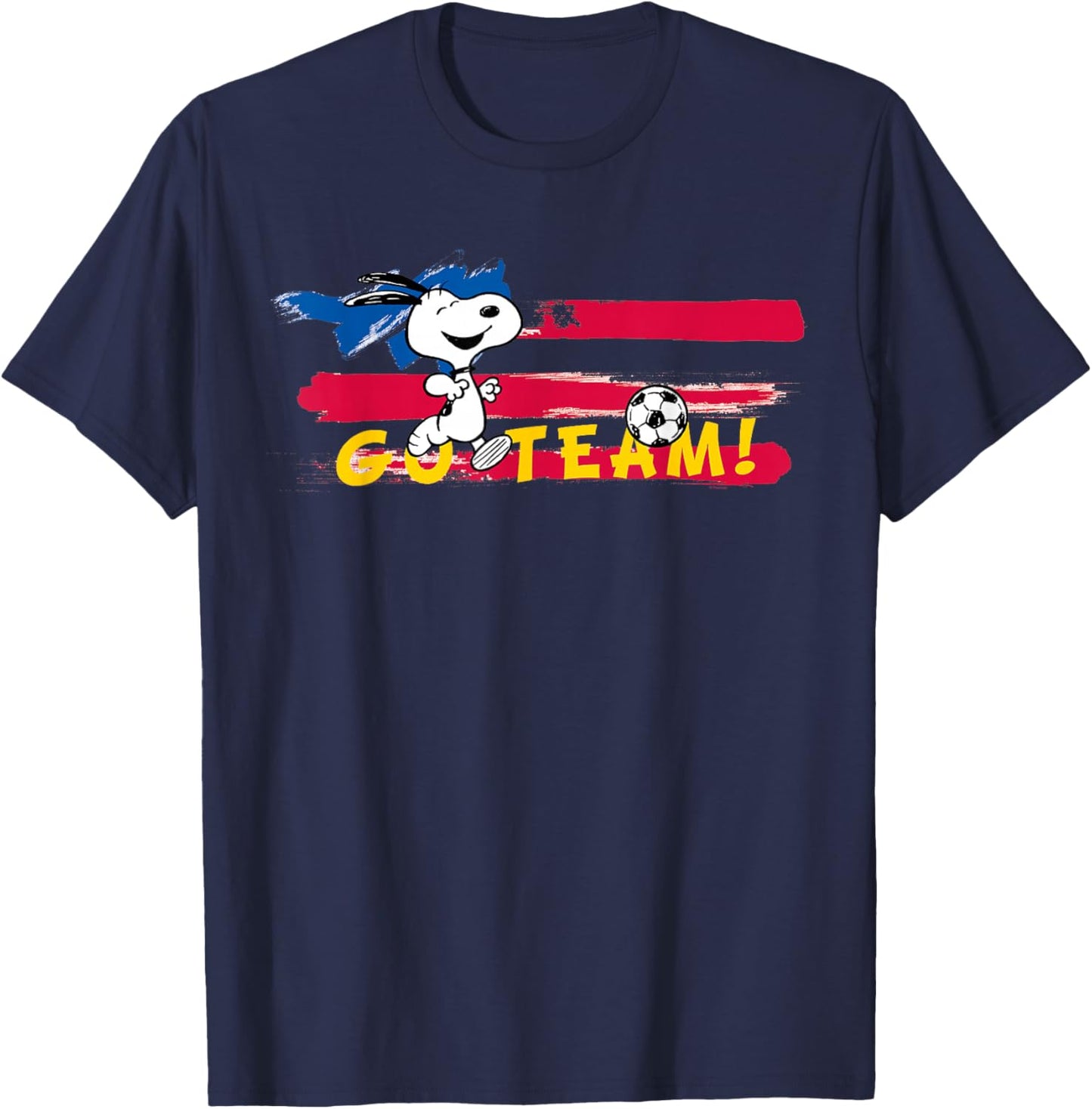 Peanuts - Snoopy Soccer Go Team USA T-Shirt - T-Shirt | Navy